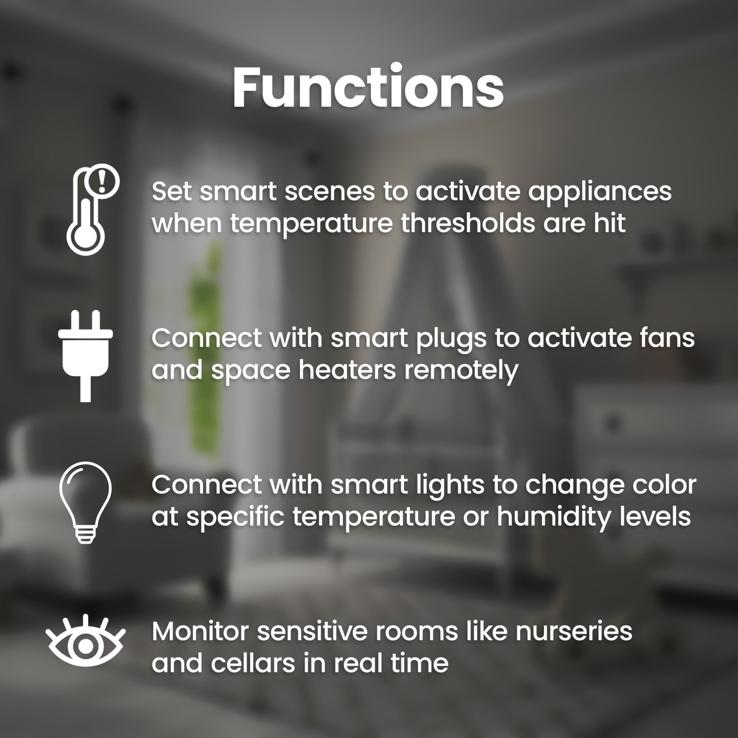 Smart WIFI Temperature & Humidity Sensor