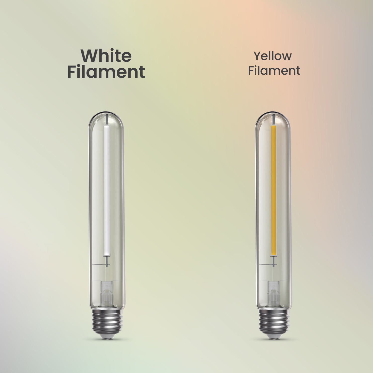 8.8W (60W Replacement) Daylight (5000K) E26 Base T10 Exposed White Filament LED (4-Pack)