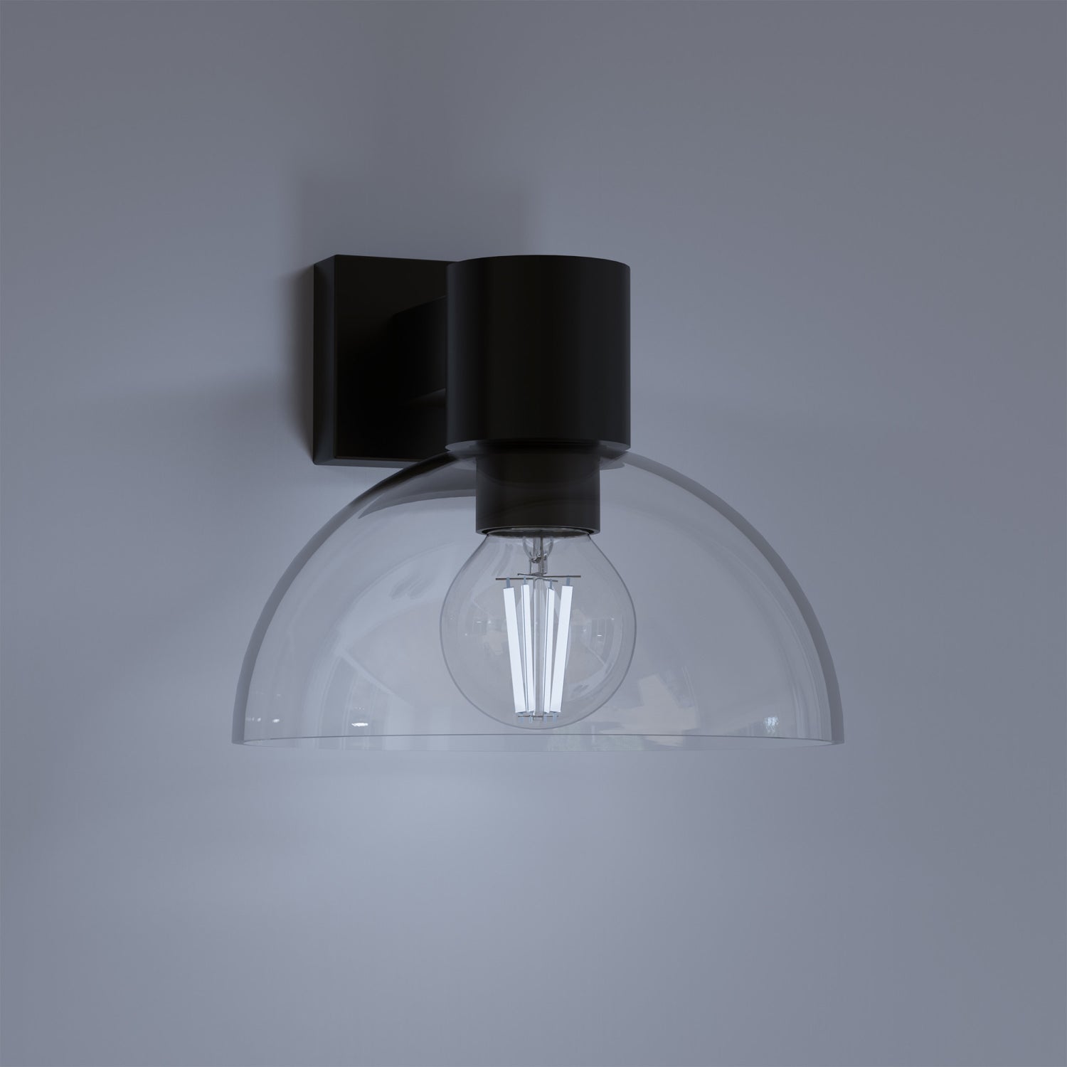 5.5W (60W Replacement) Daylight (5000K) G16 1/2 Globe Shape (E26 Base) Exposed White Filament LED Bulb (2-Pack)