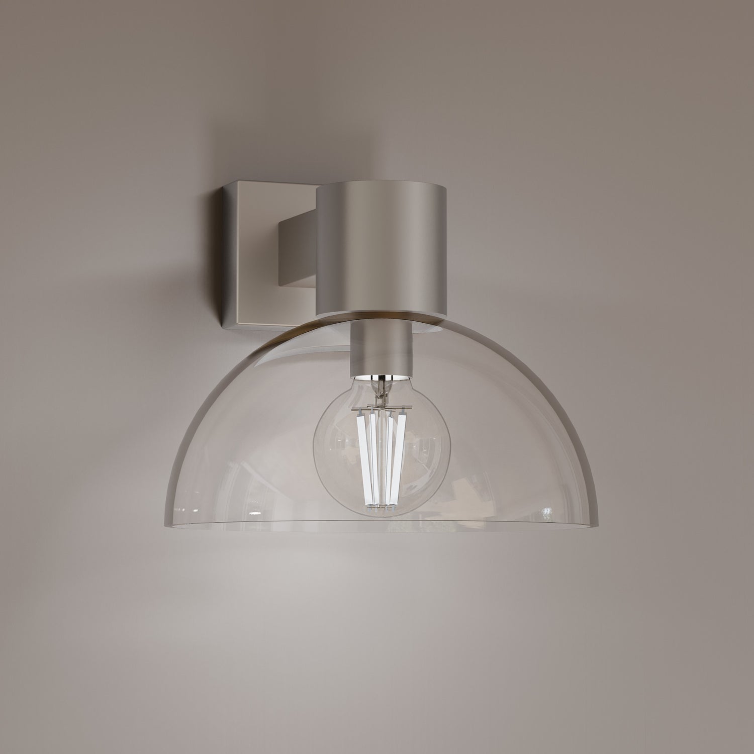 5.5W (60W Replacement) True White (3500K) G16 1/2 Globe Shape (E12 Base) Exposed White Filament LED Bulb (2-Pack)