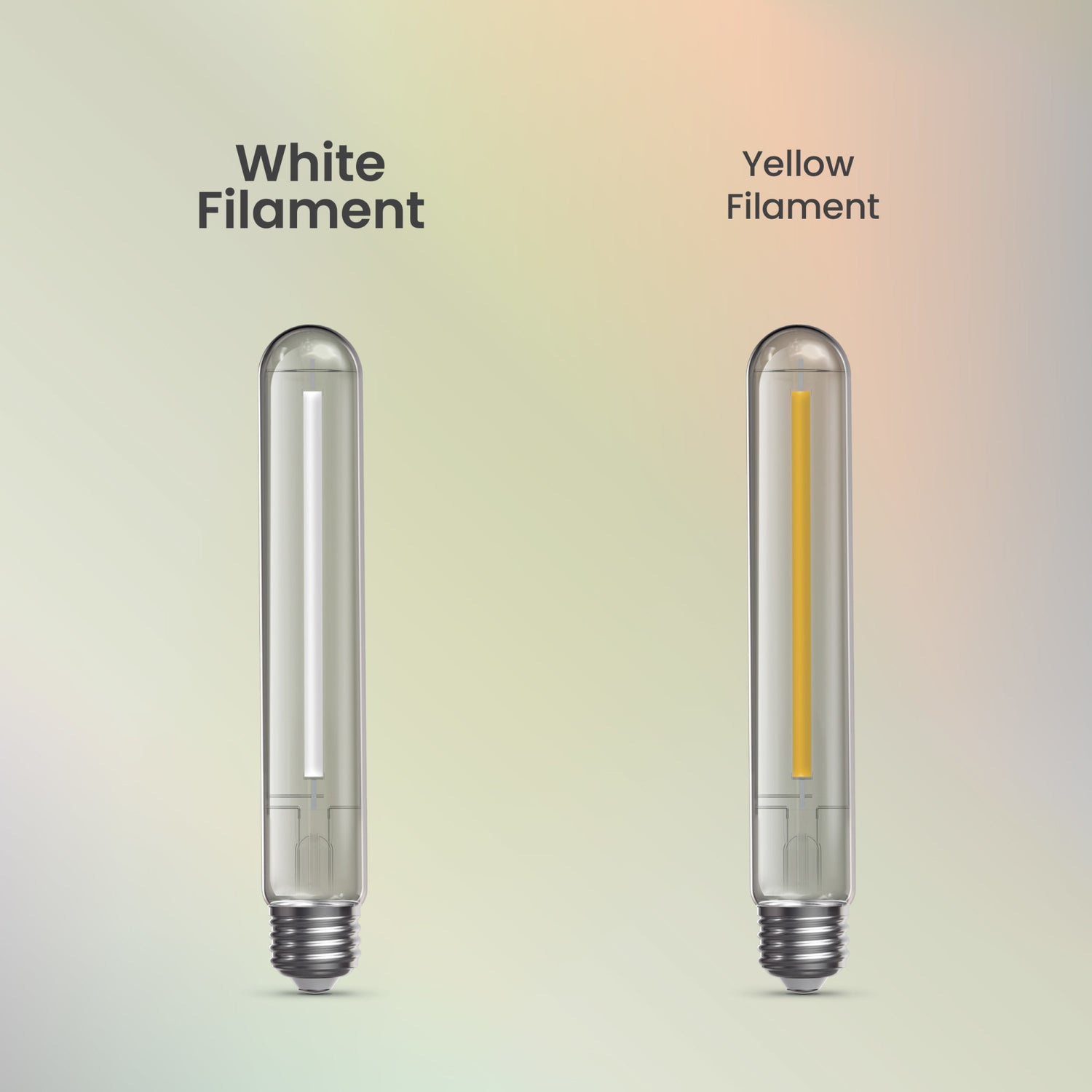 8.8W (60W Replacement) Soft White (2700K) E26 Base T10 Exposed White Filament LED (4-Pack)