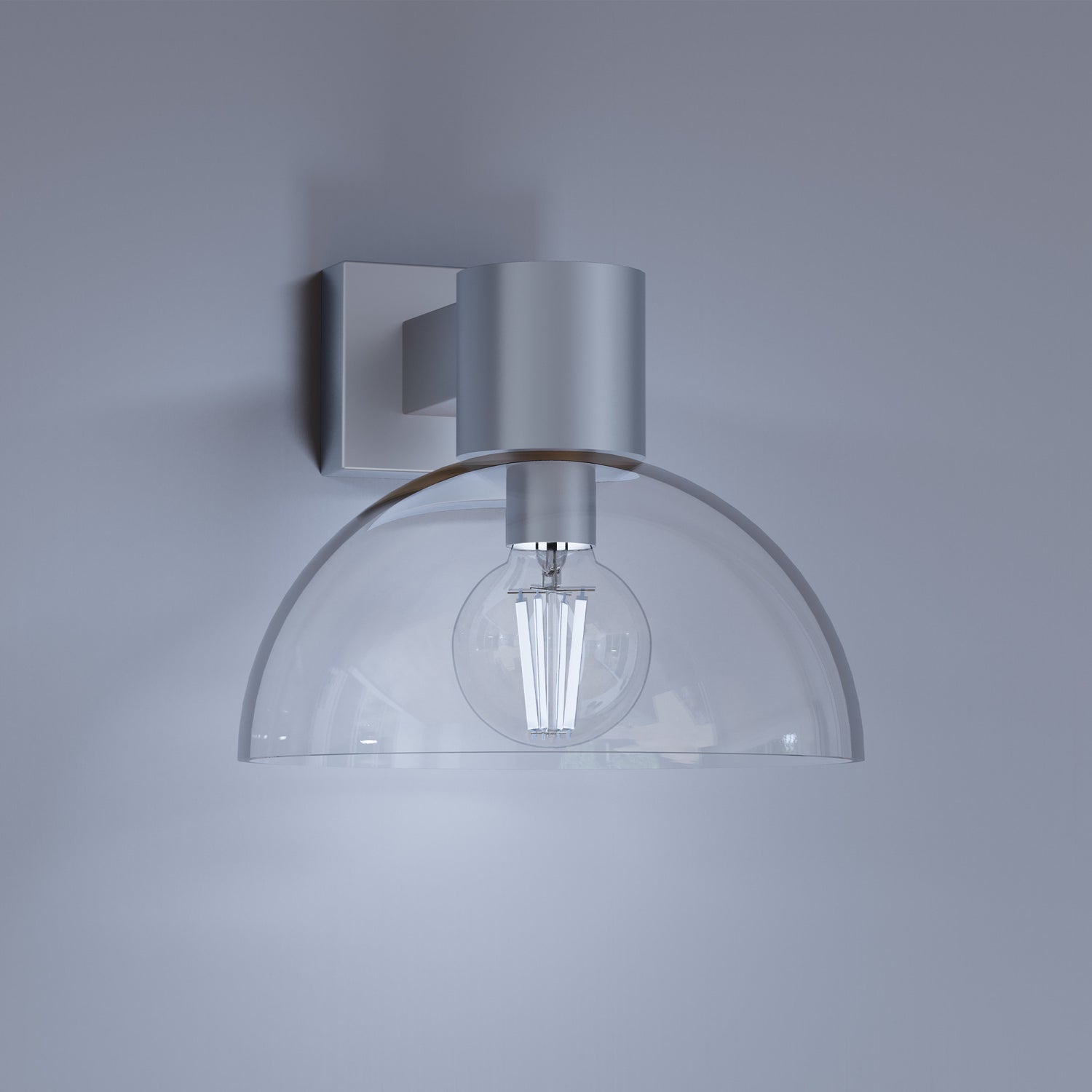 5.5W (60W Replacement) Daylight (5000K) G16 1/2 Globe Shape (E12 Base) Exposed White Filament LED Bulb (2-Pack)
