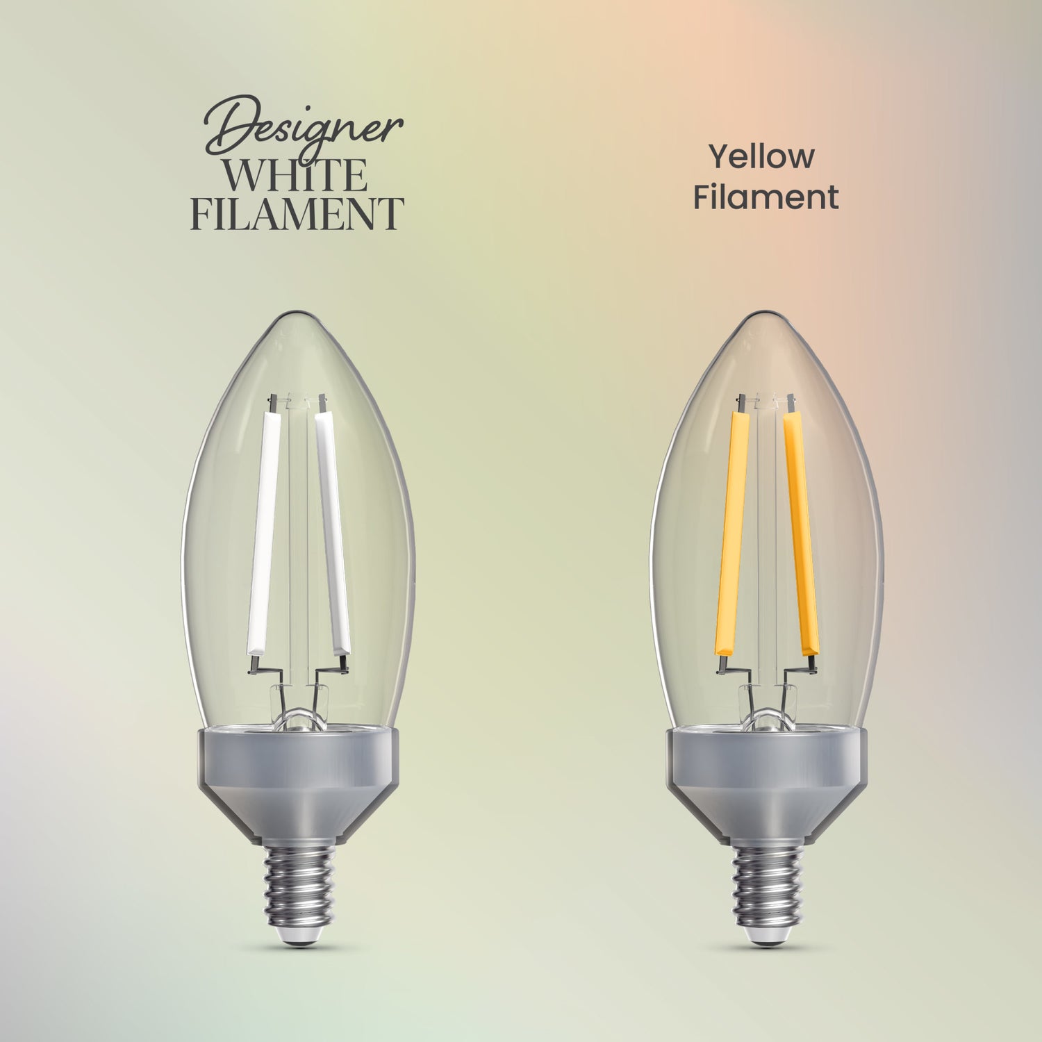 5.5W (60W Replacement) Daylight (5000K) E12/E26 Base B10 Dimmable Dusk to Dawn Torpedo Tip White Filament LED Bulb (3-Pack)