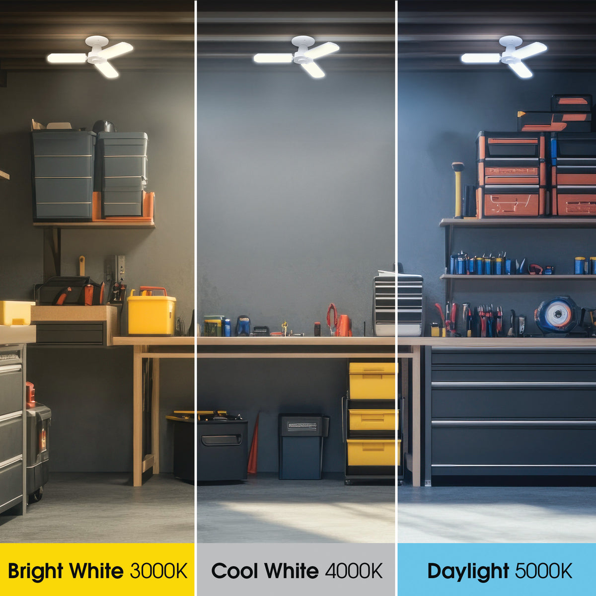 35W (300W Equivalent) Selectable White E26 Replacement LED Multi-Directional Light + Speaker