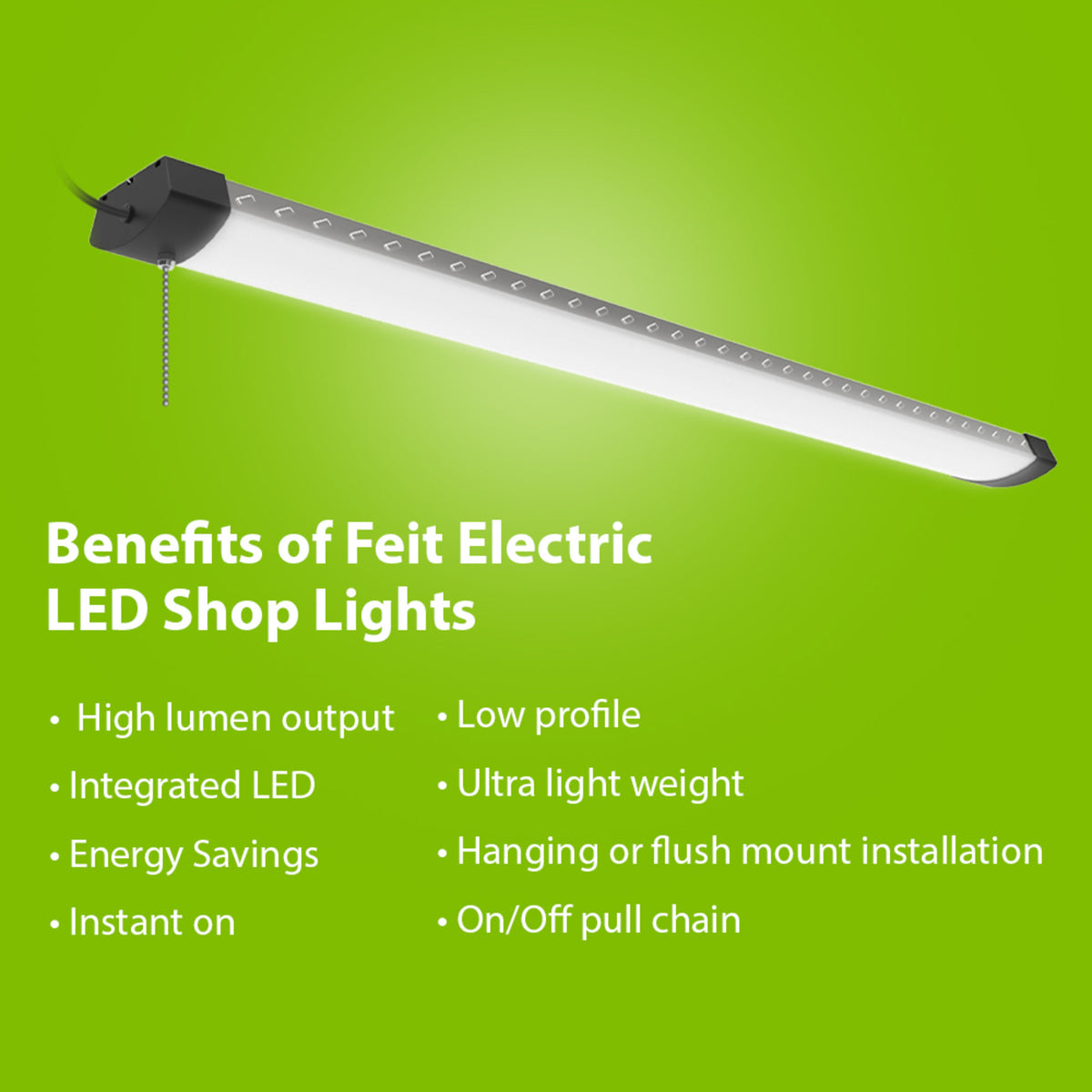 4 ft. 120W Daylight (5000K) High Output LED Shop Light