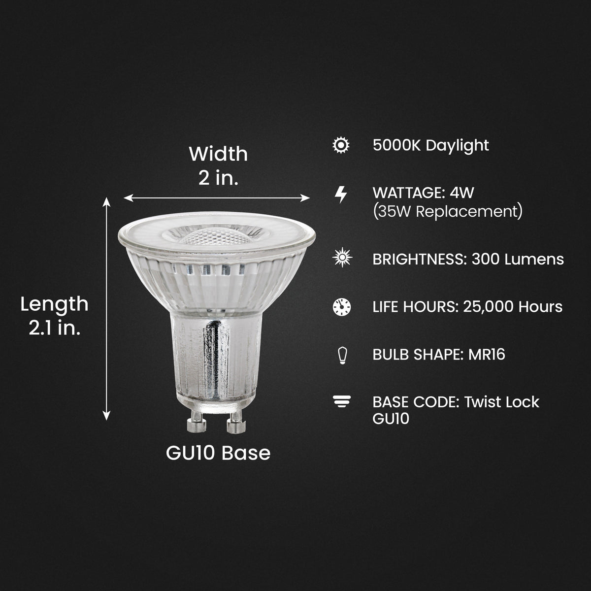 35W ReplacementMR16 Dimmable Enhance Reflector LED