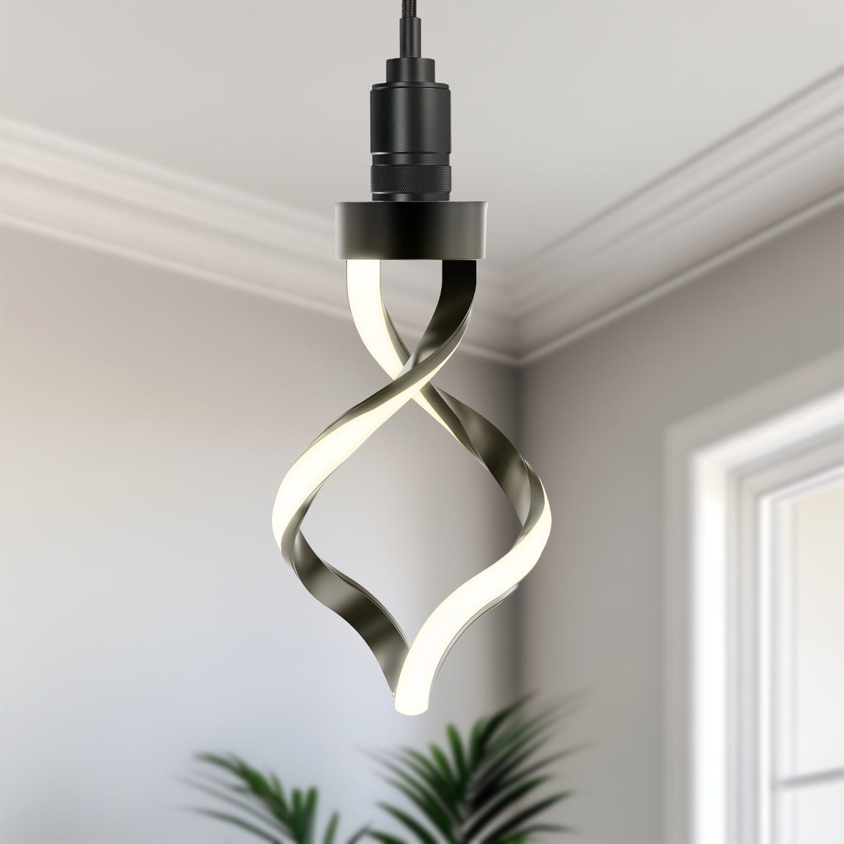 15 ft. Matte Black Plug-in or Hardwire Pendant
