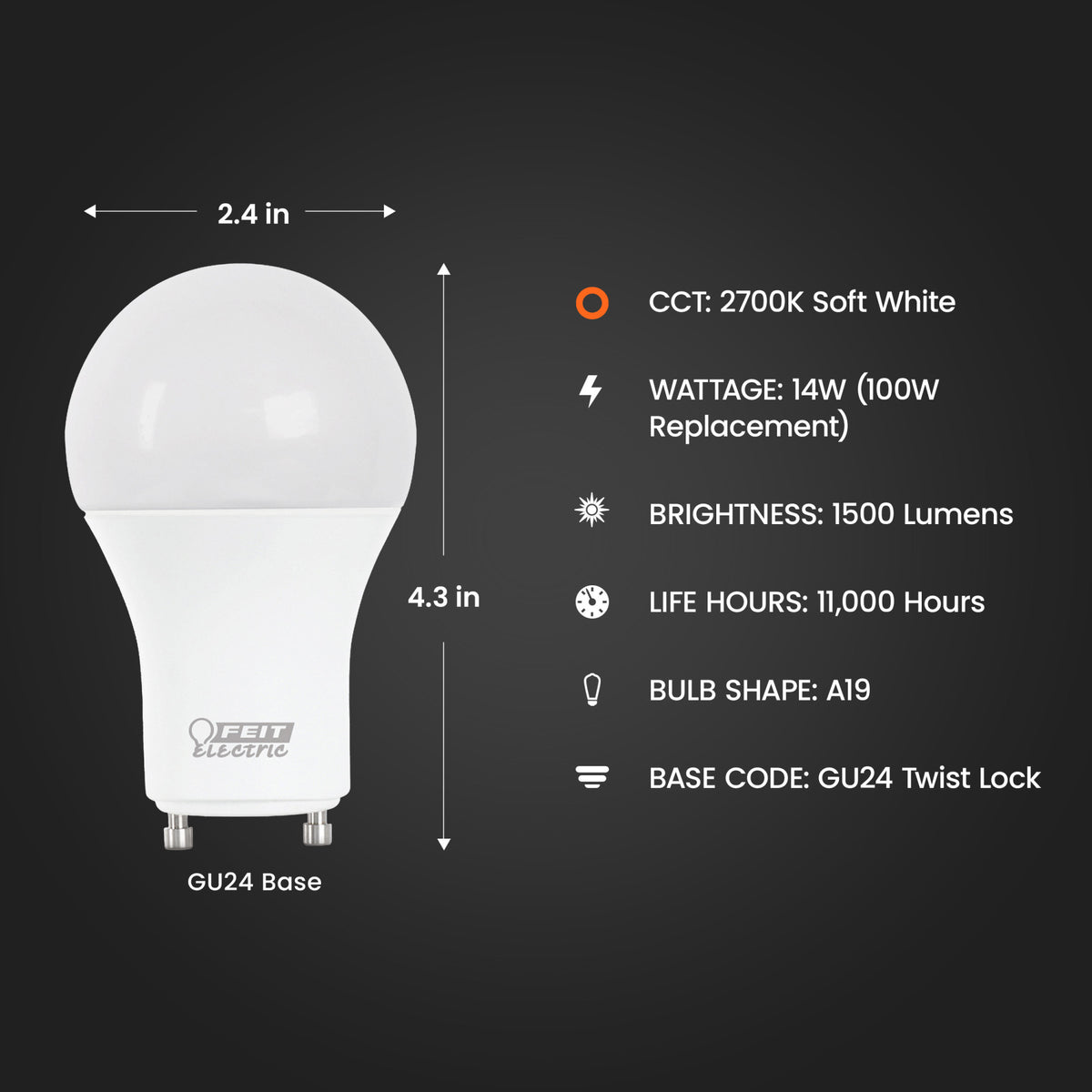 100W Replacement A19 Soft White Dimmable General Purpose LED