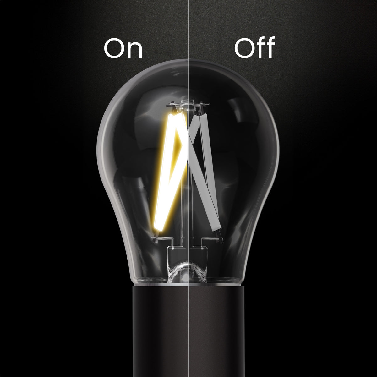5W (40W Replacement) Soft White (2700K) A15 E17 Intermediate Base Exposed White Filament LED Light Bulb (2-Pack)