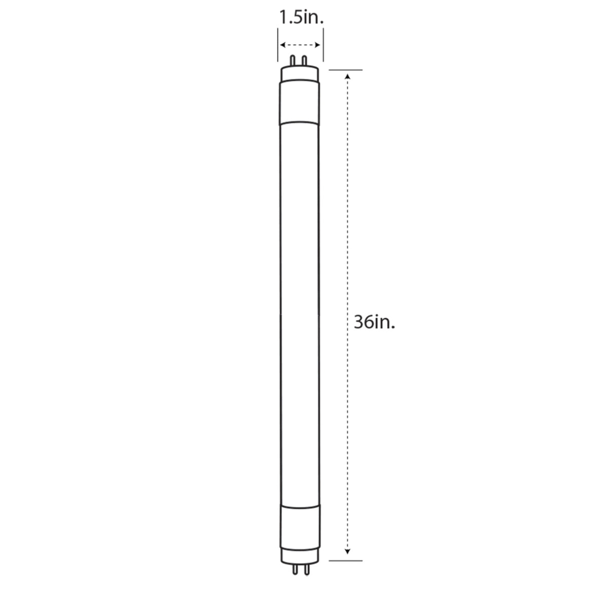 4 ft. 18W (32W Replacement) Cool White (4000K) G13 Base (T8/T12 Replacement) Ballast Bypass (Type B) LED Linear Tube (10-Pack)