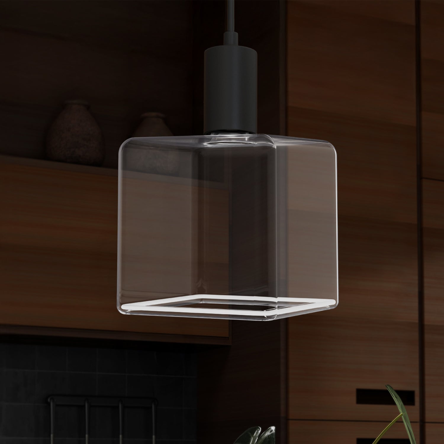 5.5W (60W Replacement) Cube E26 Dimmable White Filament LED Bulb, Selectable White