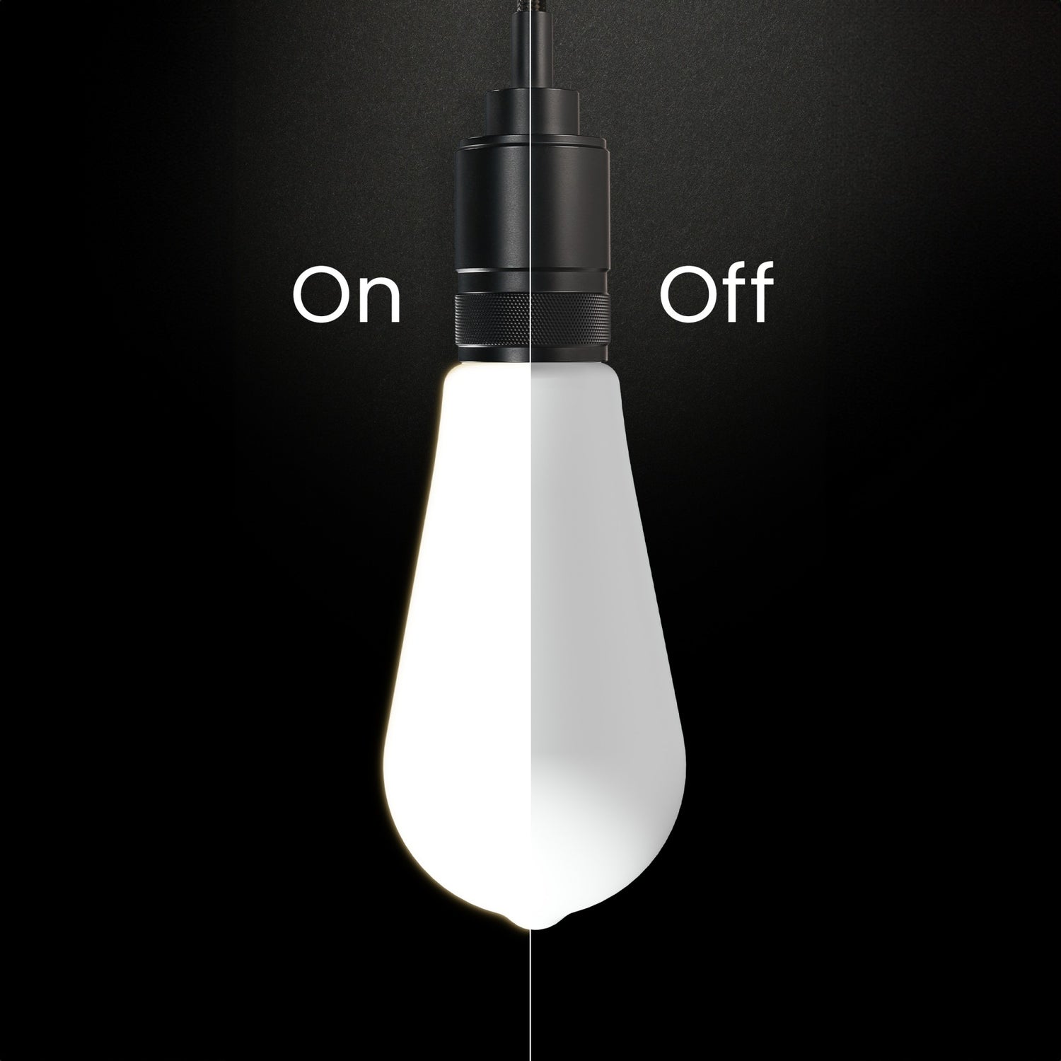 5.5W (60W Replacement) ST19 E26 Dimmable Porcelain Edison LED Bulb, Soft White (2-Pack)
