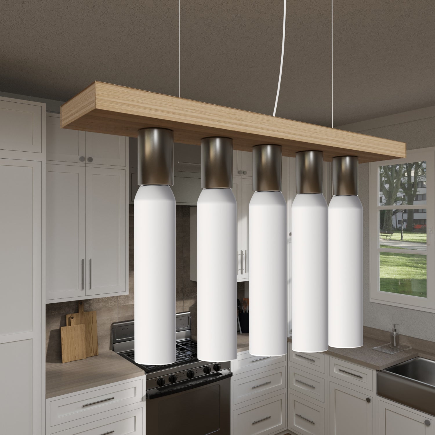 5.5W (60W Replacement) T10 E26 Dimmable Porcelain LED Bulb, Daylight (2-Pack)