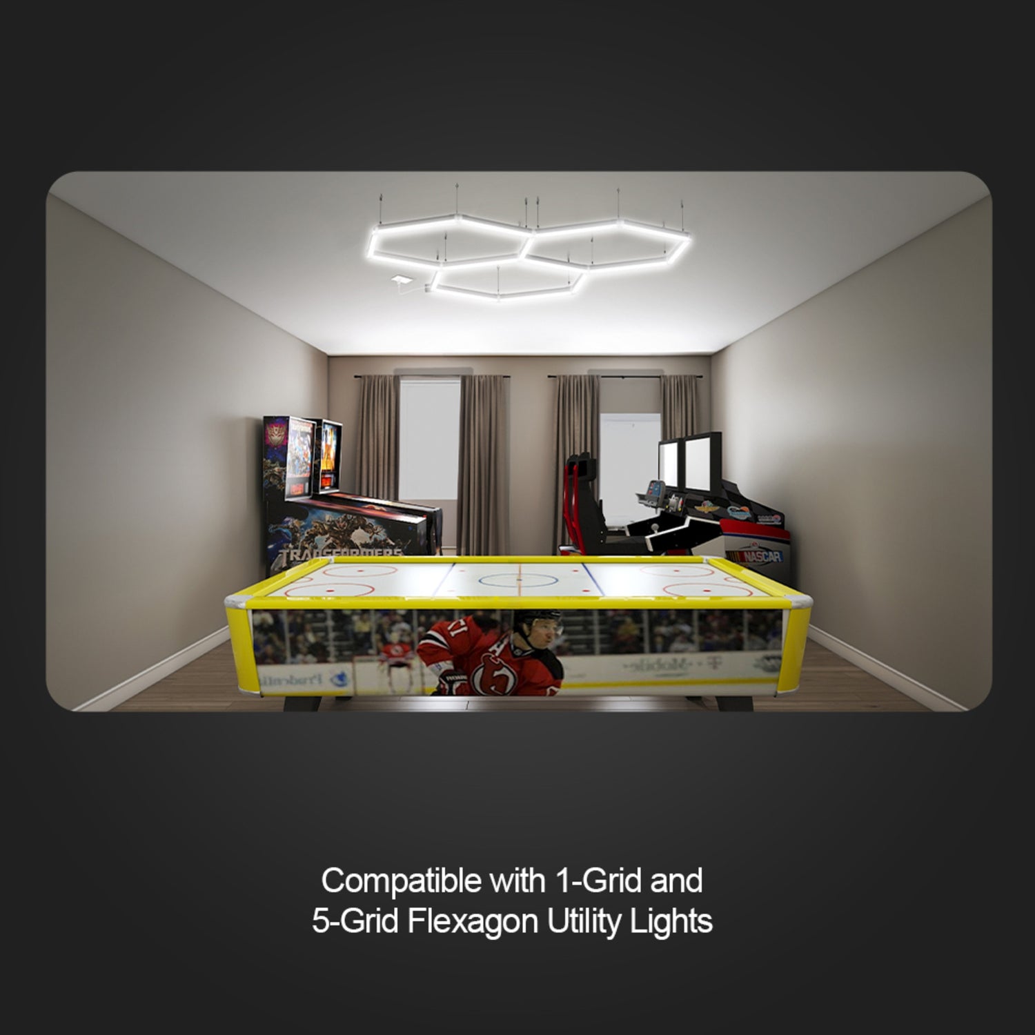 3 Grid Flexagon LED Utility Light