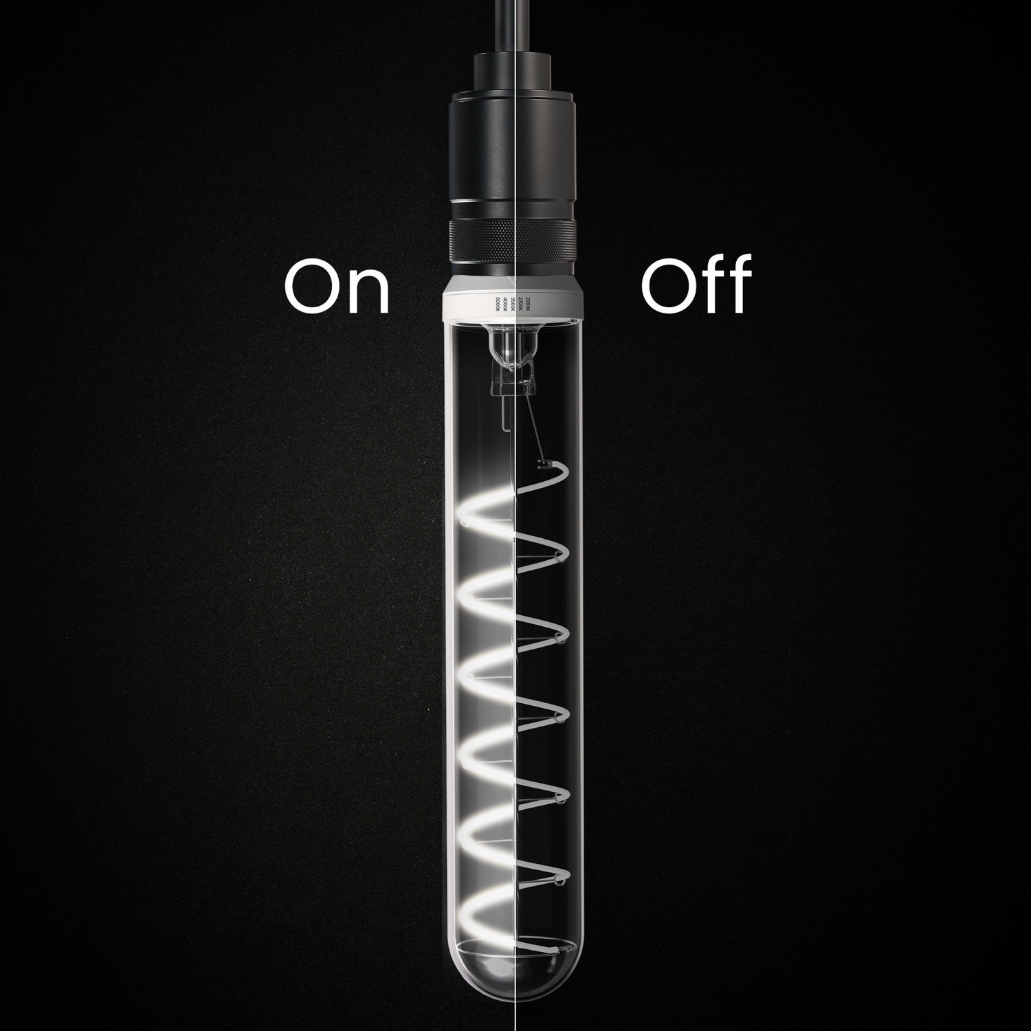5.5W (60W Replacement) Twist & Select T10 E26 Dimmable Designer Spiral White Filament LED Bulb