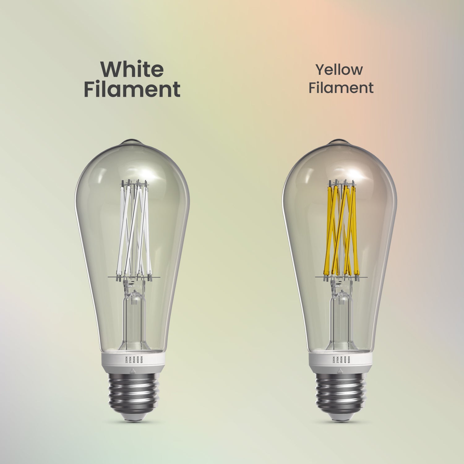12W (100W Replacement) Twist & Select ST19 E26 Dimmable White Filament Clear Edison LED Bulb