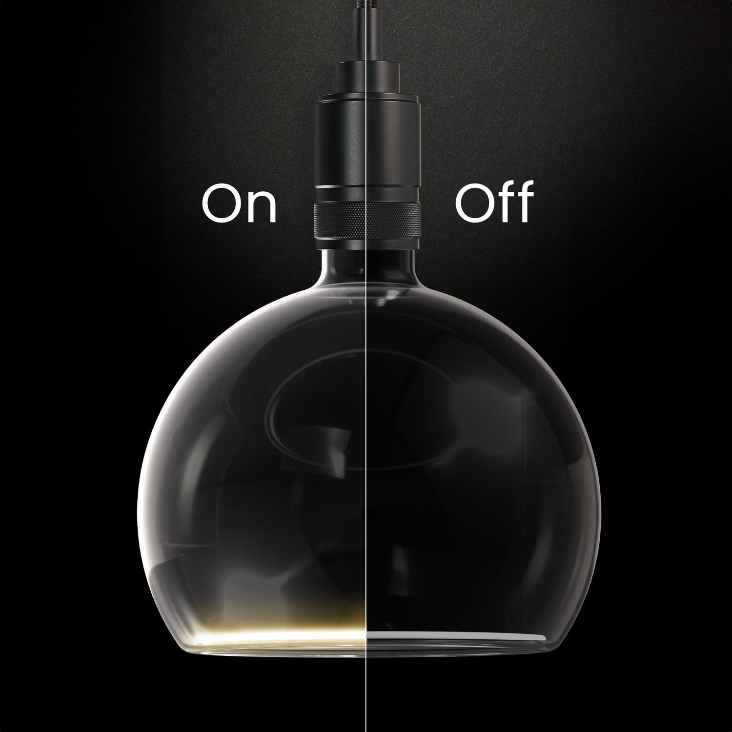 5.5W (60W Replacement) Clear Globe E26 Dimmable White Filament LED Bulb, Selectable White