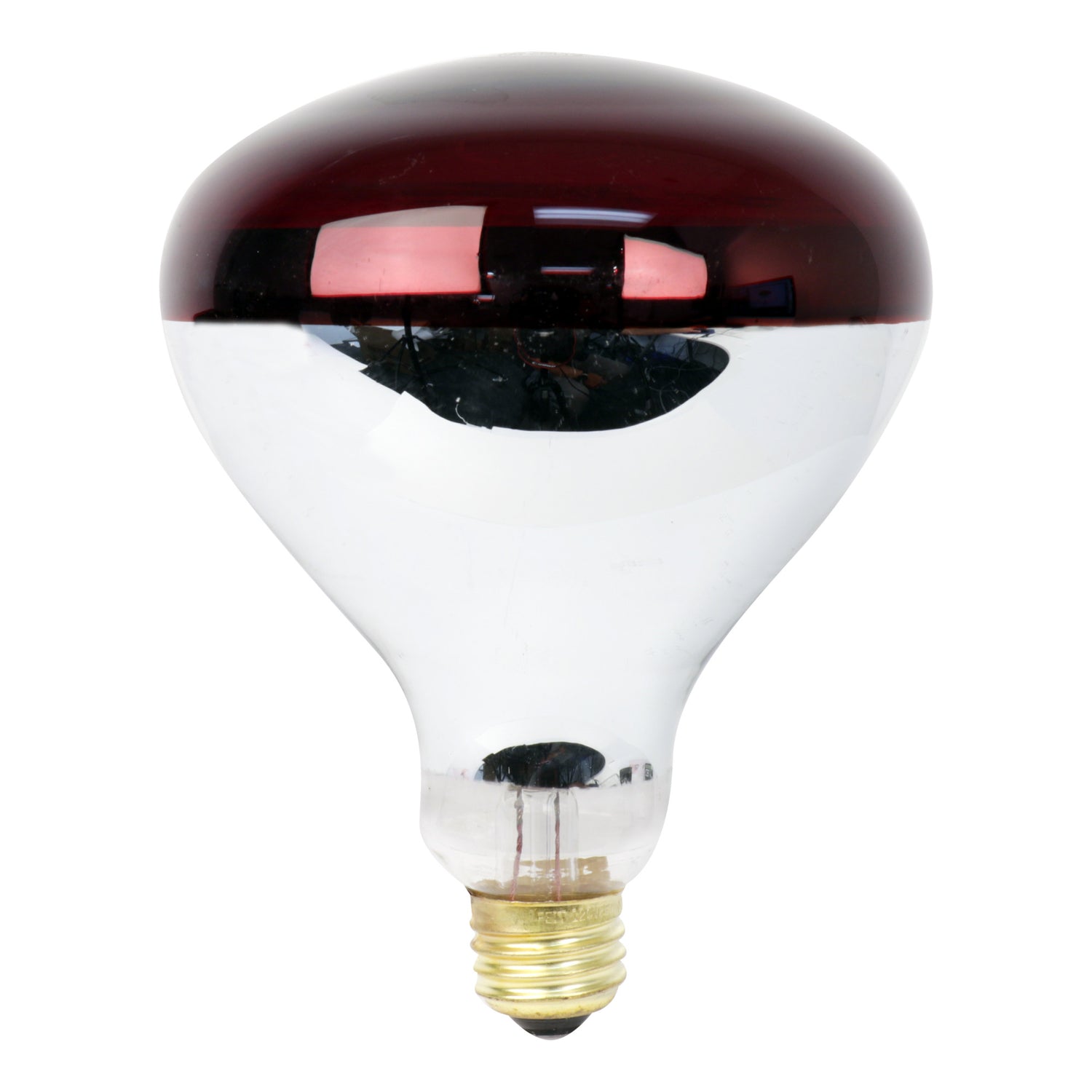 250W Red Incandescent R40 Dimmable Heat Lamp Reflector