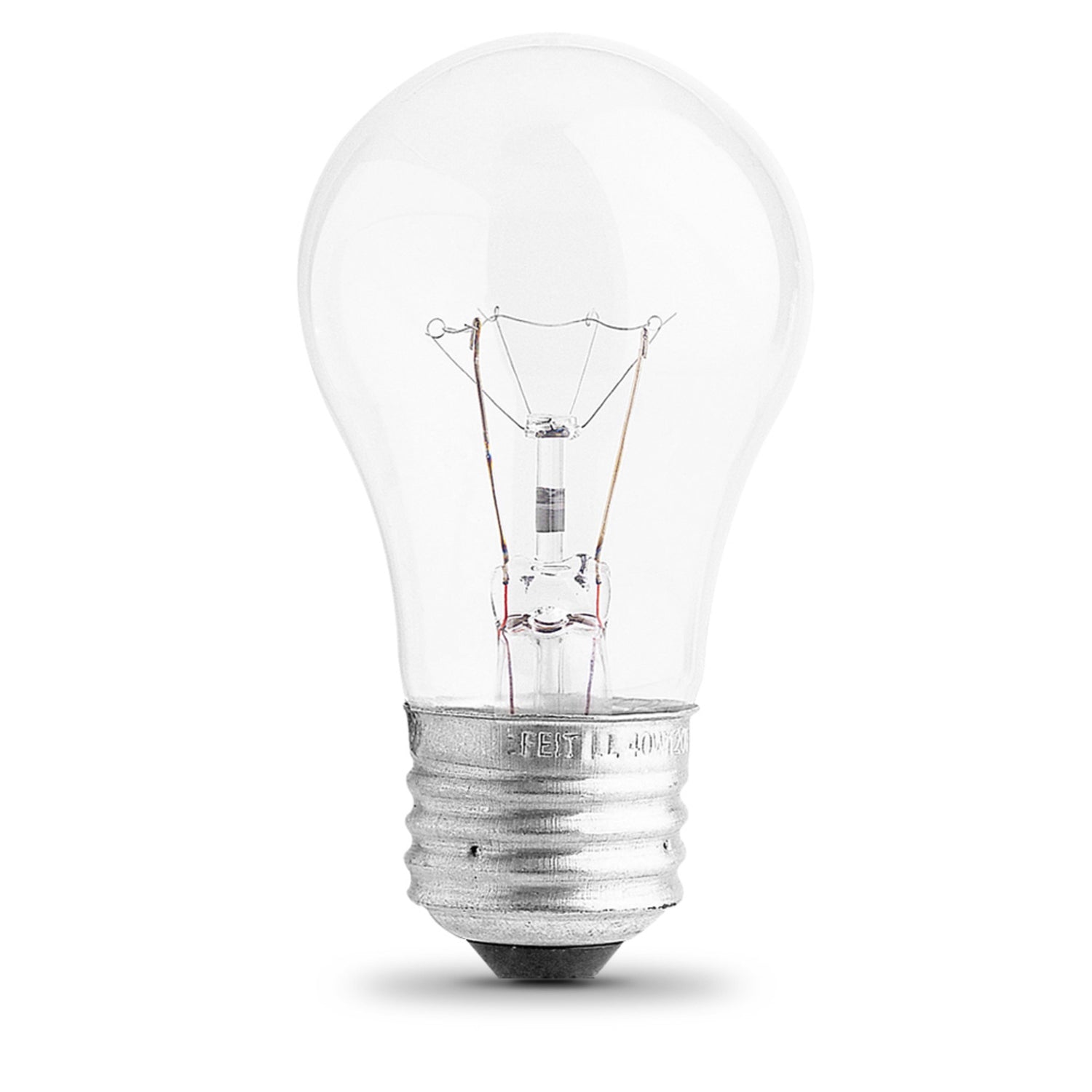 40W Soft White (2500K) Incandescent A15 Bulb (4-Pack)