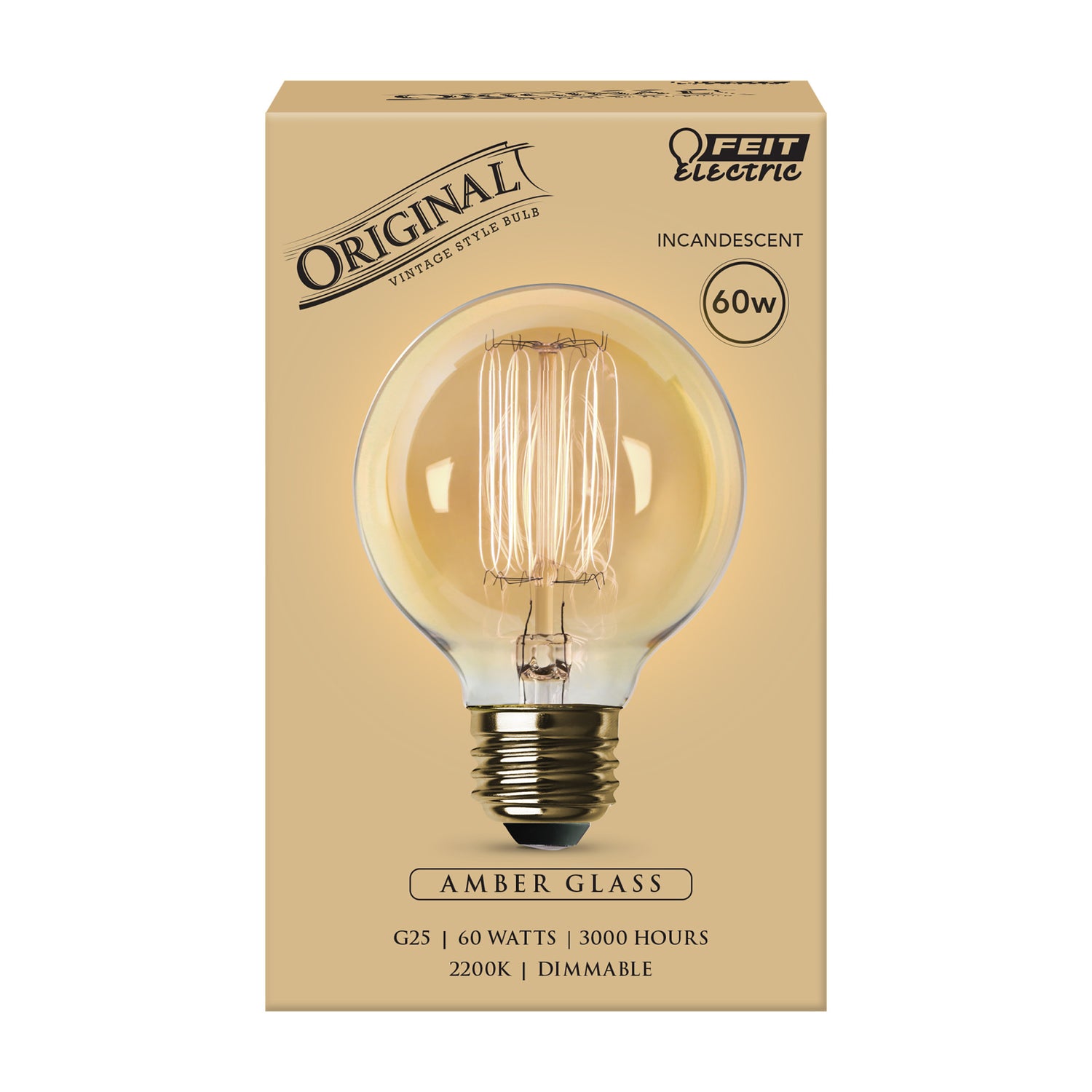 Ampoule LED Giant (BT180) / Vintage au verre ambré, dimmable, culot E27, 8W  cons. (60W eq.), 800