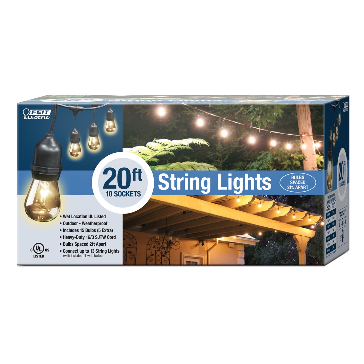 20 ft. Incandescent String Light Set