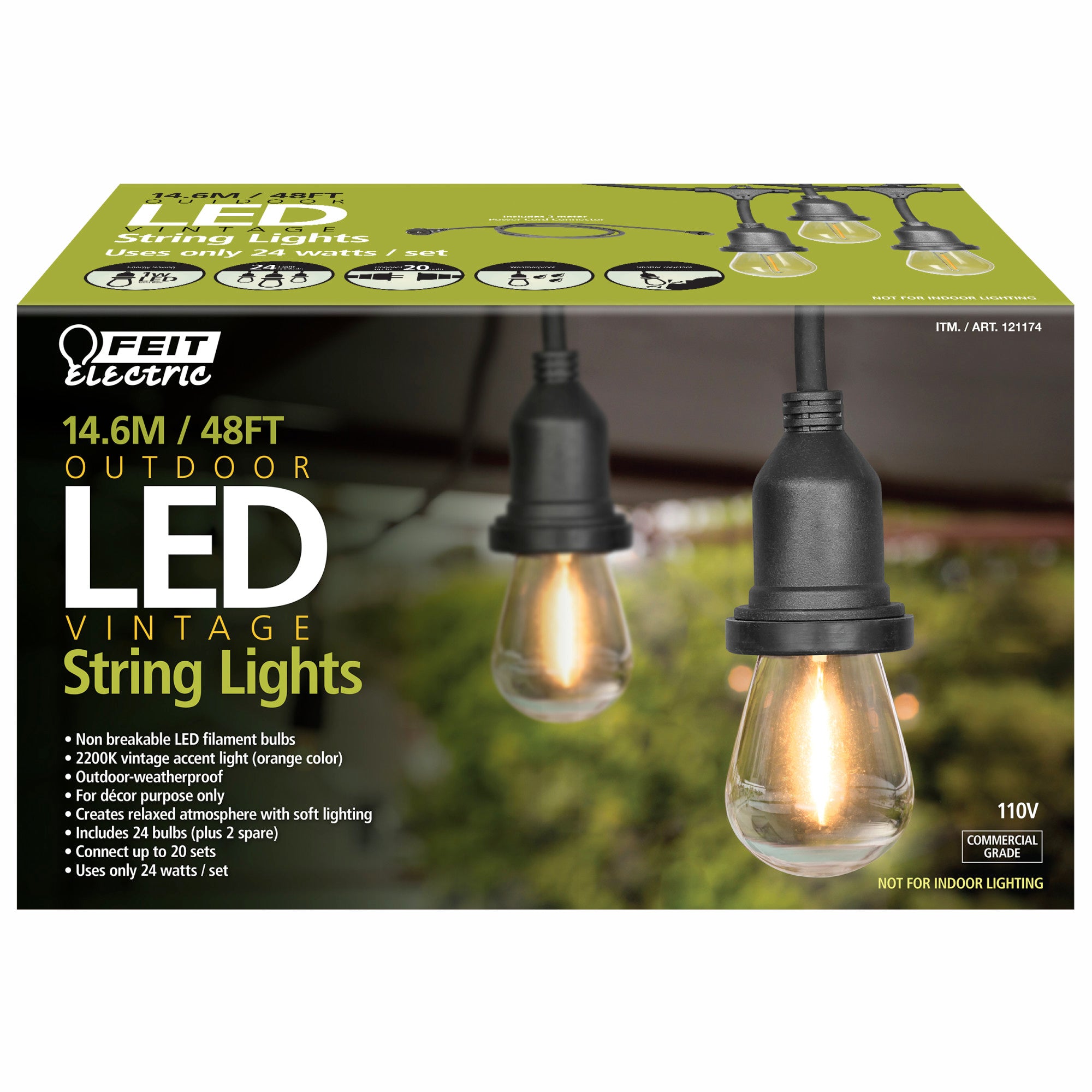 48 ft. 14.6 m 24W Soft White (2200K) S14 Shape (E26 Base) LED