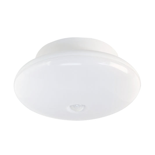 7.5 in. 11.5W Warm White (3000K) LED Ceiling Fixture with Motion Sensor