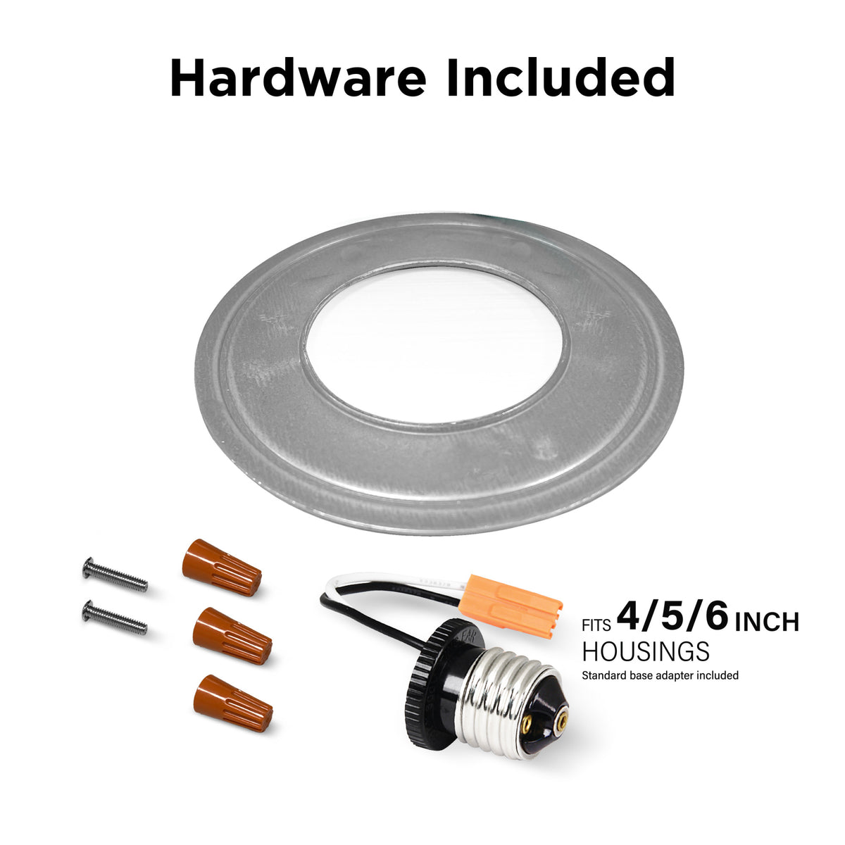 7.5 in. 12W (75W Replacement) Color Selectable Round LED Ceiling Downlight  with Switch Mode, White