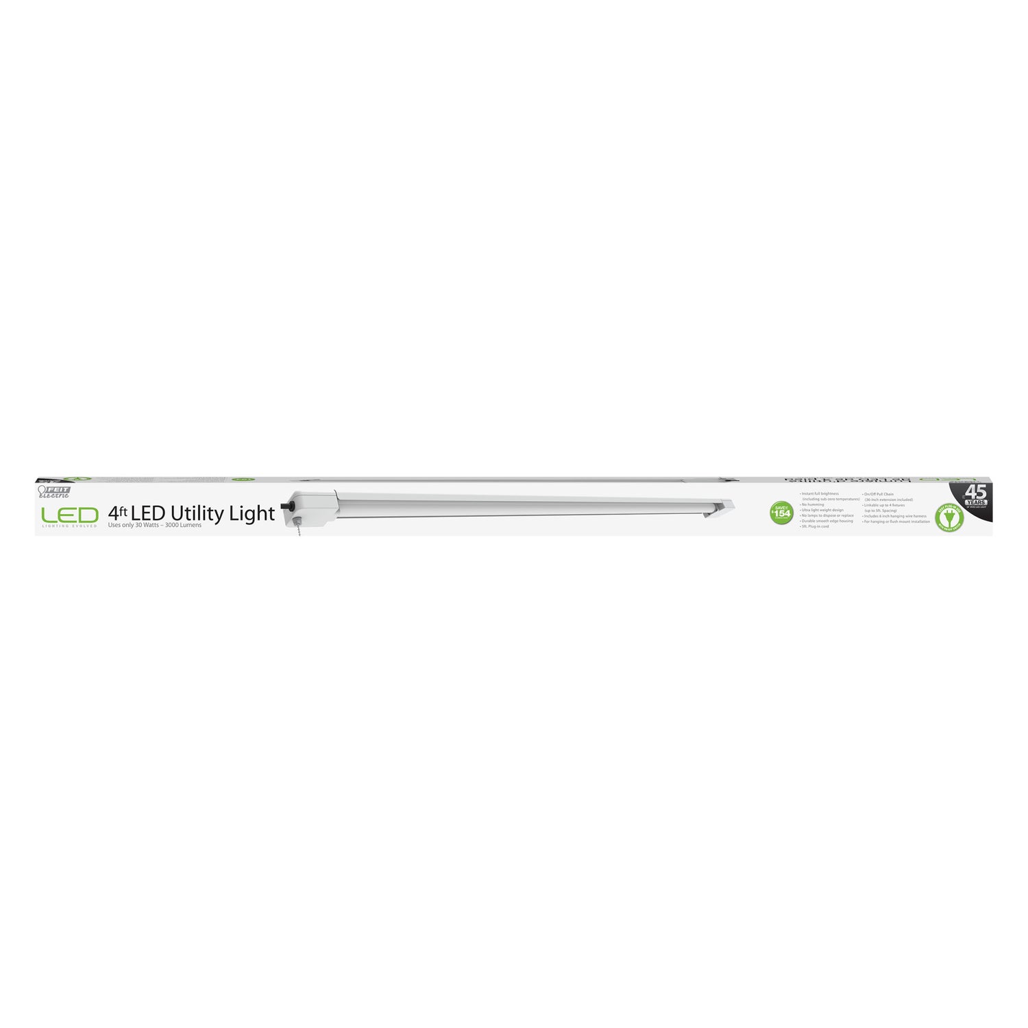 4ft. 30W Cool White (4000K) LED Utility Light