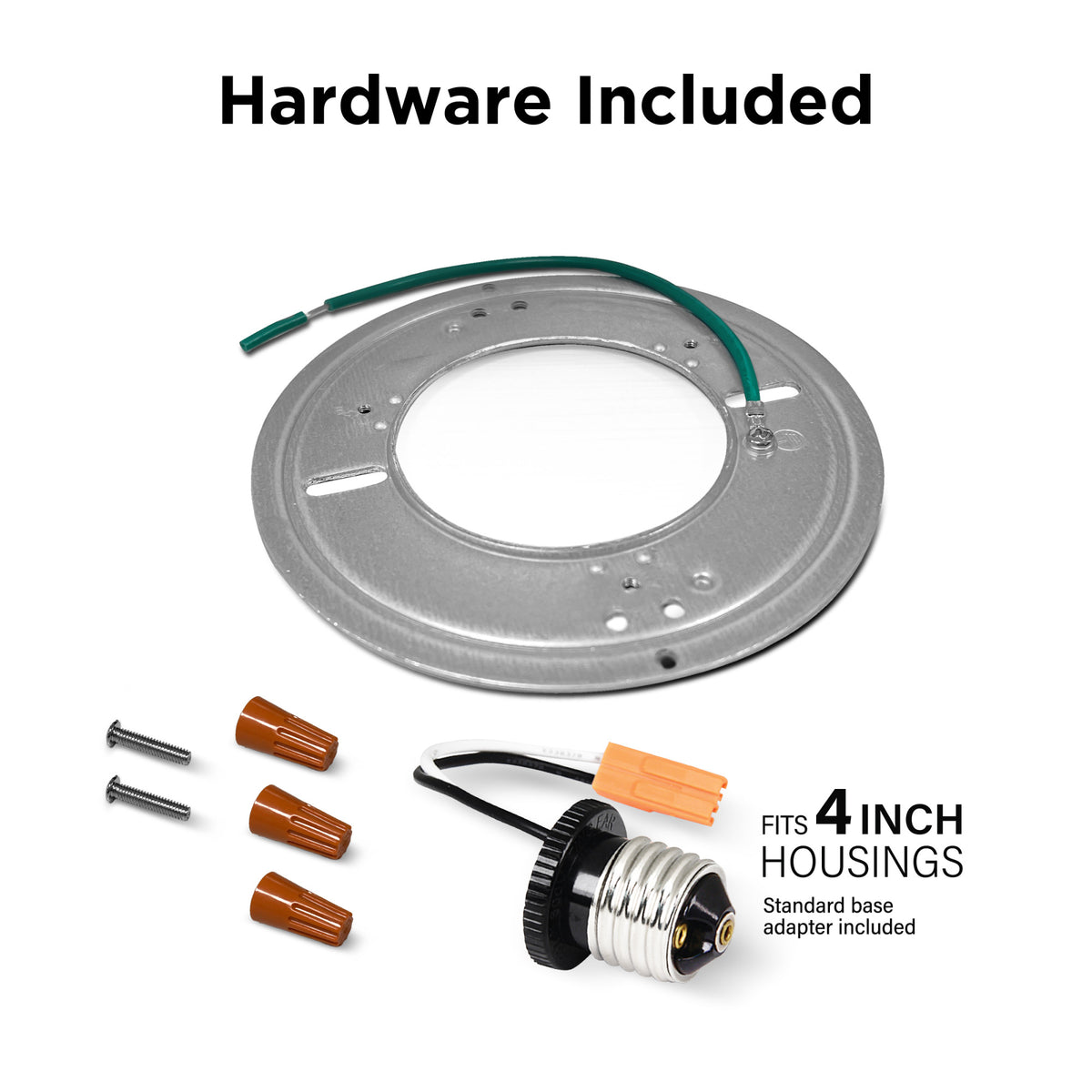 5 in. 7.2W (50W Replacement) Color Selectable (5CCT) White Square Flat Panel Ceiling Downlight with Switch Mode