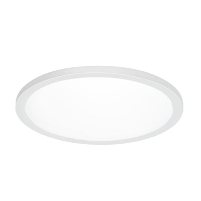 7.5 in. 10.5W (65W Replacement) Color Selectable (5CCT) White Round Flat Panel Ceiling Downlight with Switch Mode