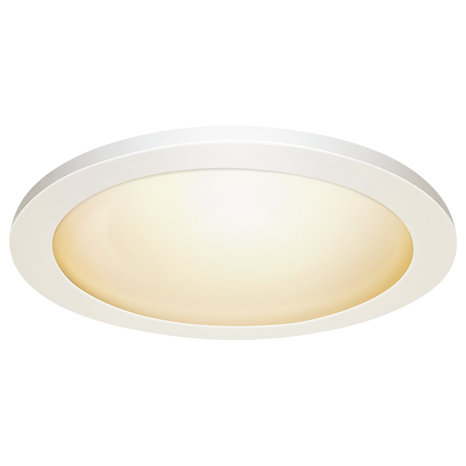 11 in. 12.5W (22W Replacement) Color Selectable (5CCT) White Round Flat Panel Ceiling Downlight