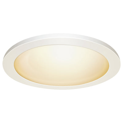 11 in. 12.5W (22W Replacement) Color Selectable (5CCT) White Round Flat Panel Ceiling Downlight with Switch Mode