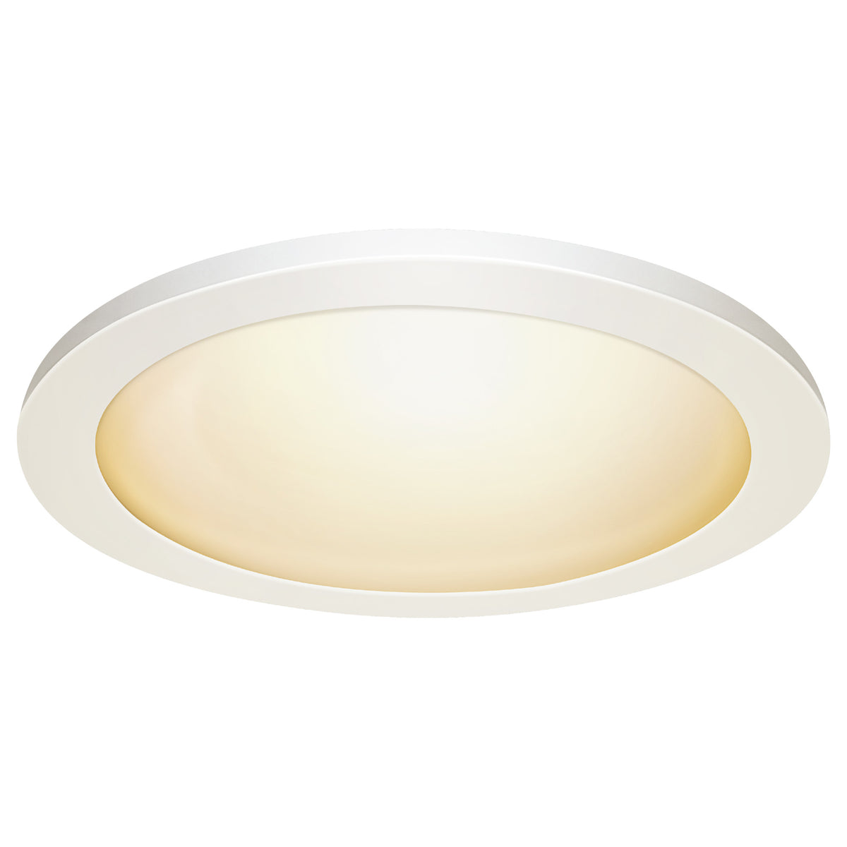 15 in. 22.5W (32W Replacement) Selectable White (5CCT) White Round Flat Panel Ceiling Downlight with Switch Mode