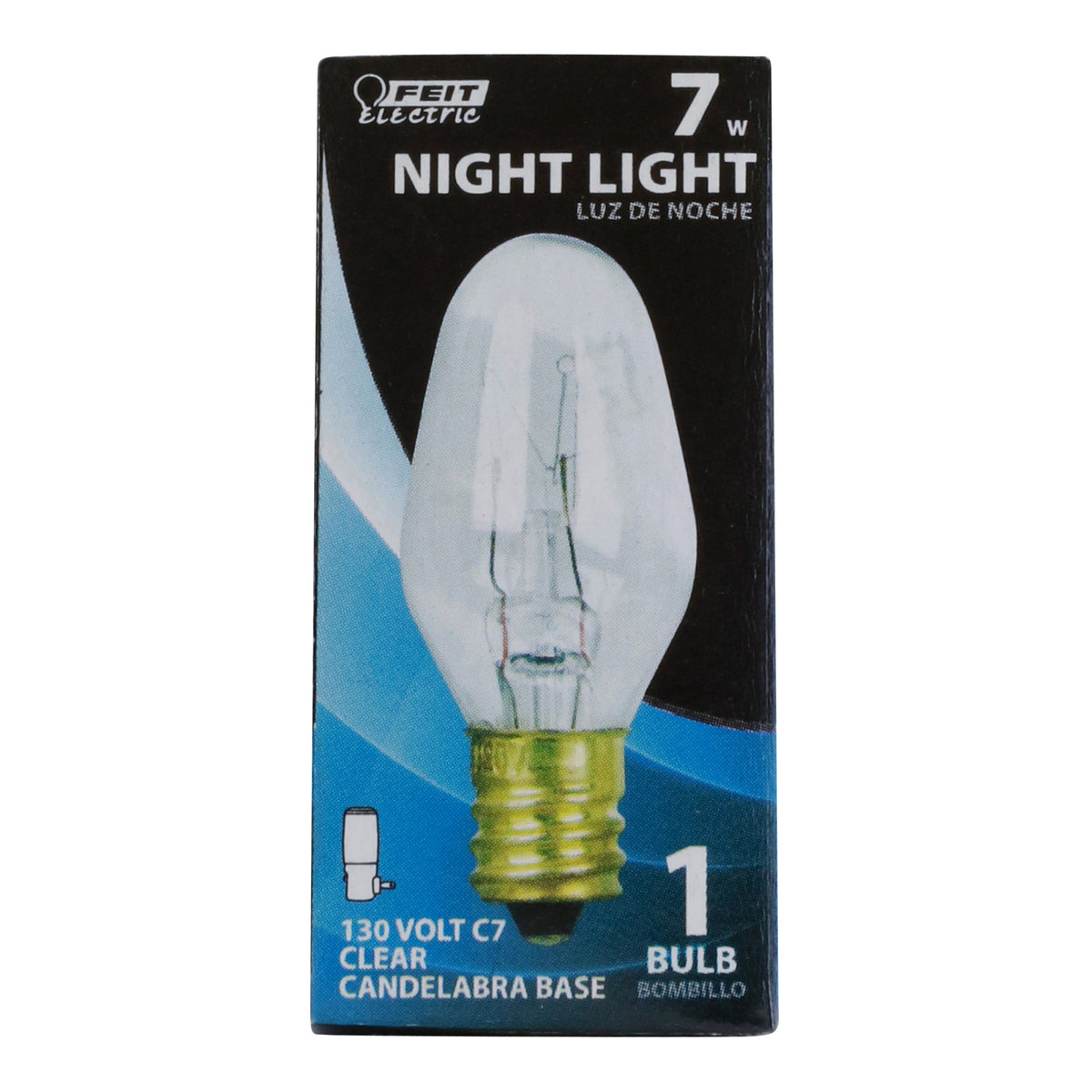 7W 130-Volt Soft White (2700K) E12 Base C7 Dimmable Clear Incandescent Night Light Bulb (25-Pack)