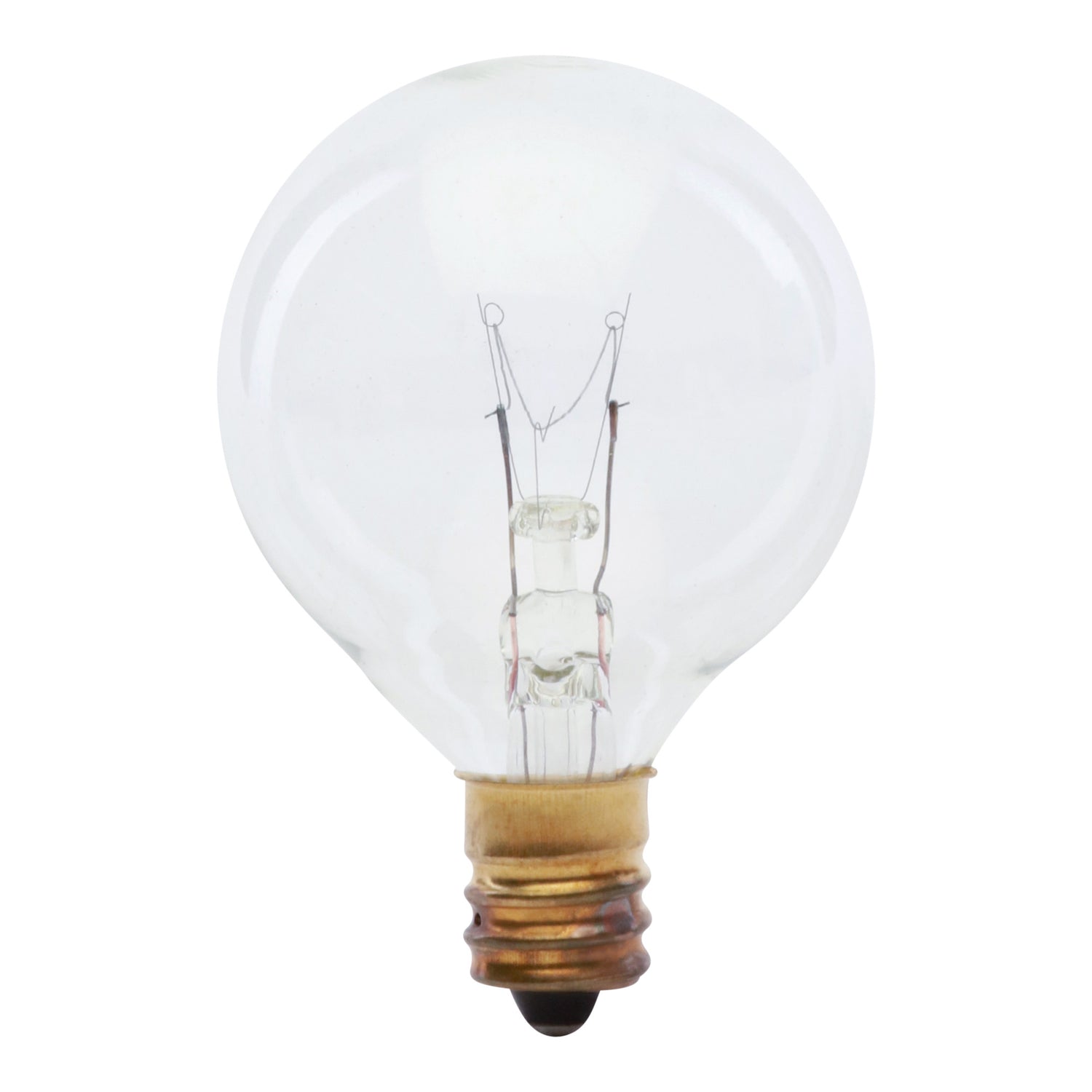 7W Soft White Clear Globe G12 1/2 Dimmable Incandescent String Light Replacement Light Bulb (2-Pack)