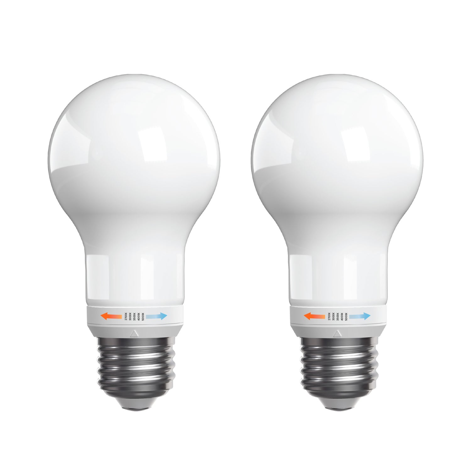 16W (100W Replacement) Twist to Select E26 Base A19 Frost Glass LED Bulb (2-Pack)