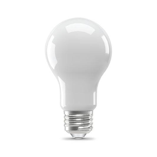 15W (100W Replacement) Bright White (3000K) A19 (E26 Base) Frost Filament LED (2-Pack)