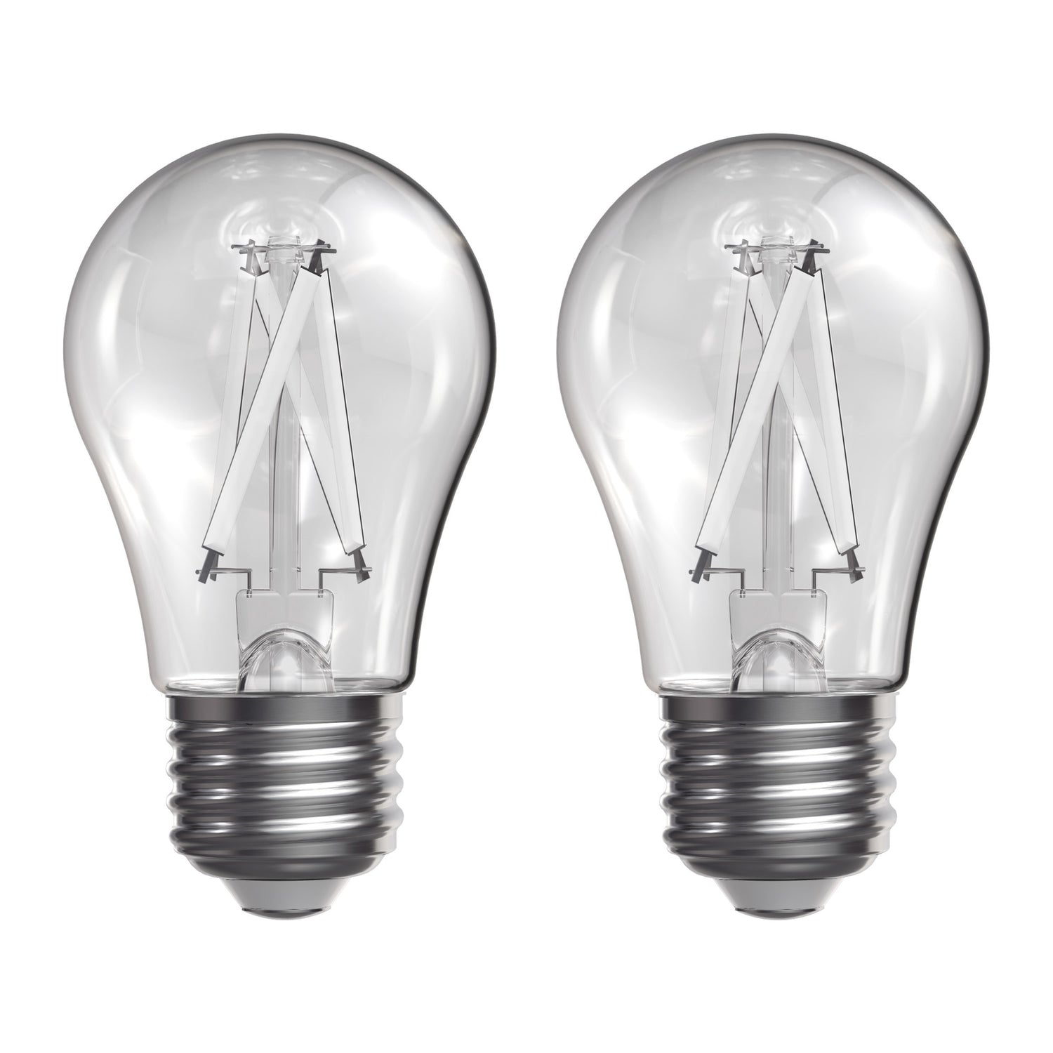 5W (40W Replacement) Soft White (2700K) A15 E26 Base Exposed White Filament LED Light Bulb (2-Pack)