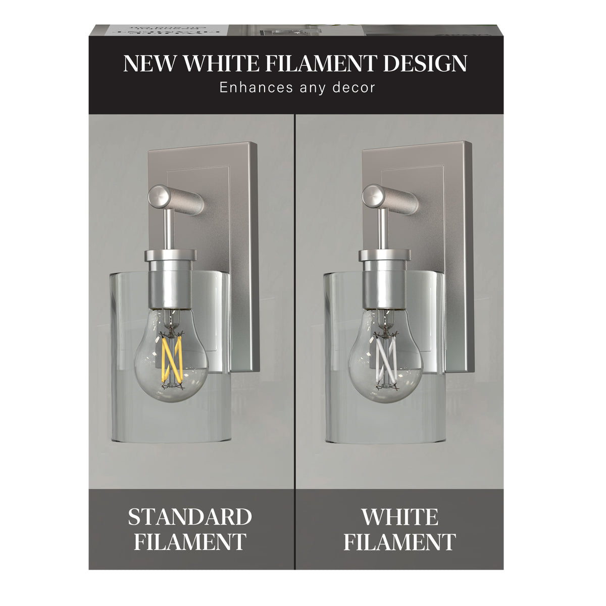 5W (40W Replacement) Soft White (2700K) A15 E26 Base Exposed White Filament LED Light Bulb (2-Pack)