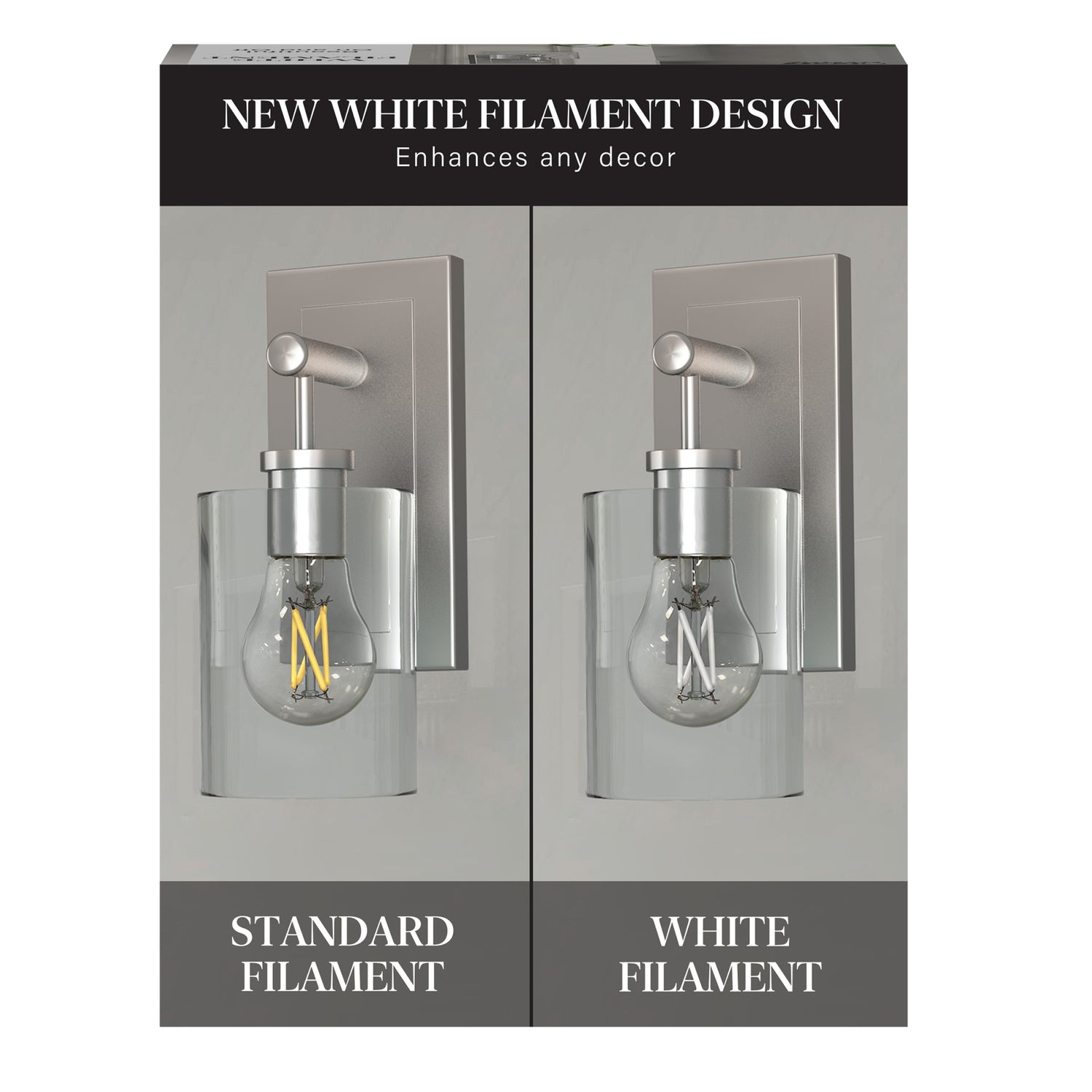8.3W (60W Replacement) Soft White (2700K) A15 E26 Base Exposed White Filament LED Light Bulb (2-Pack)
