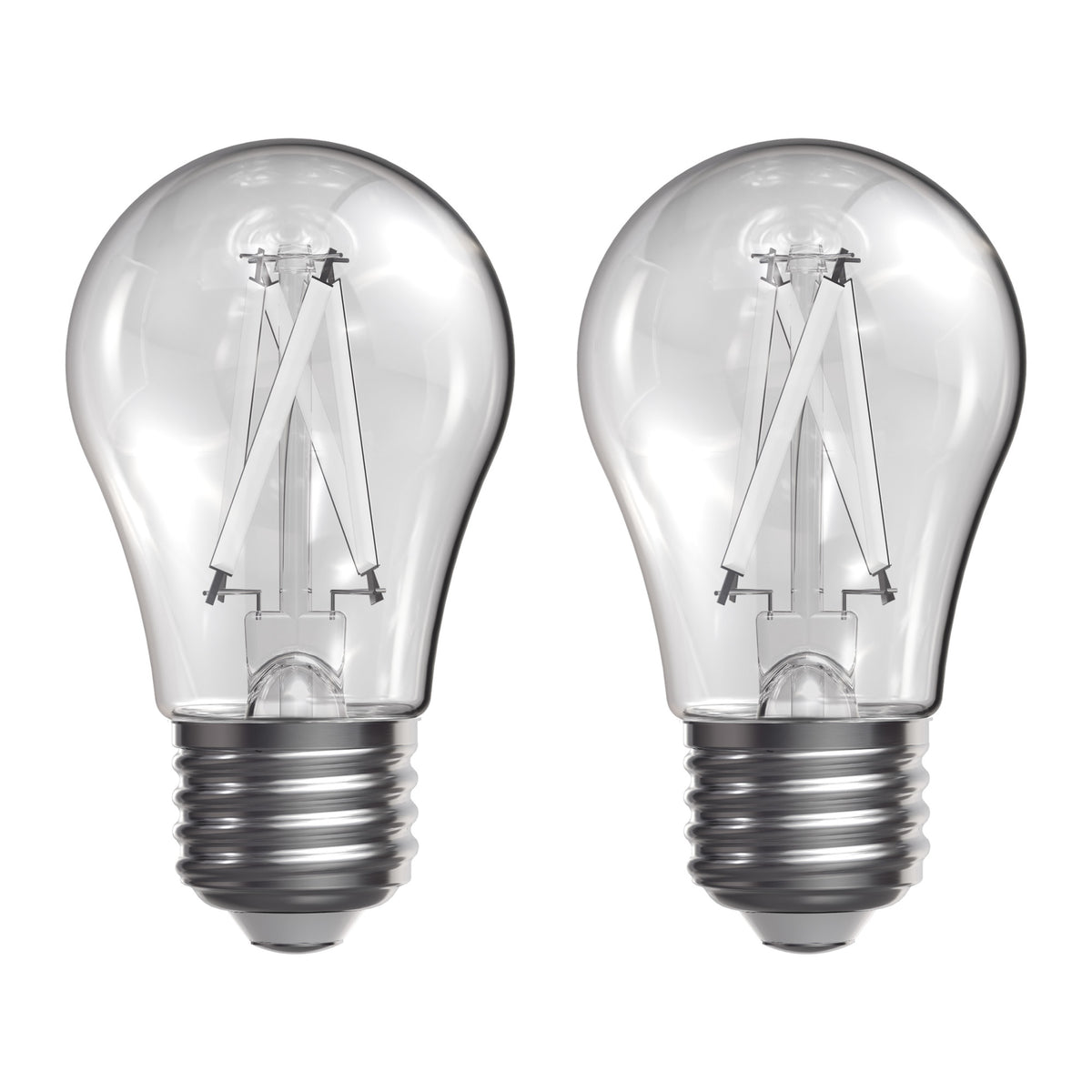 8.3W (60W Replacement) True White (3500K) A15 E26 Base Exposed White Filament LED Light Bulb (2-Pack)