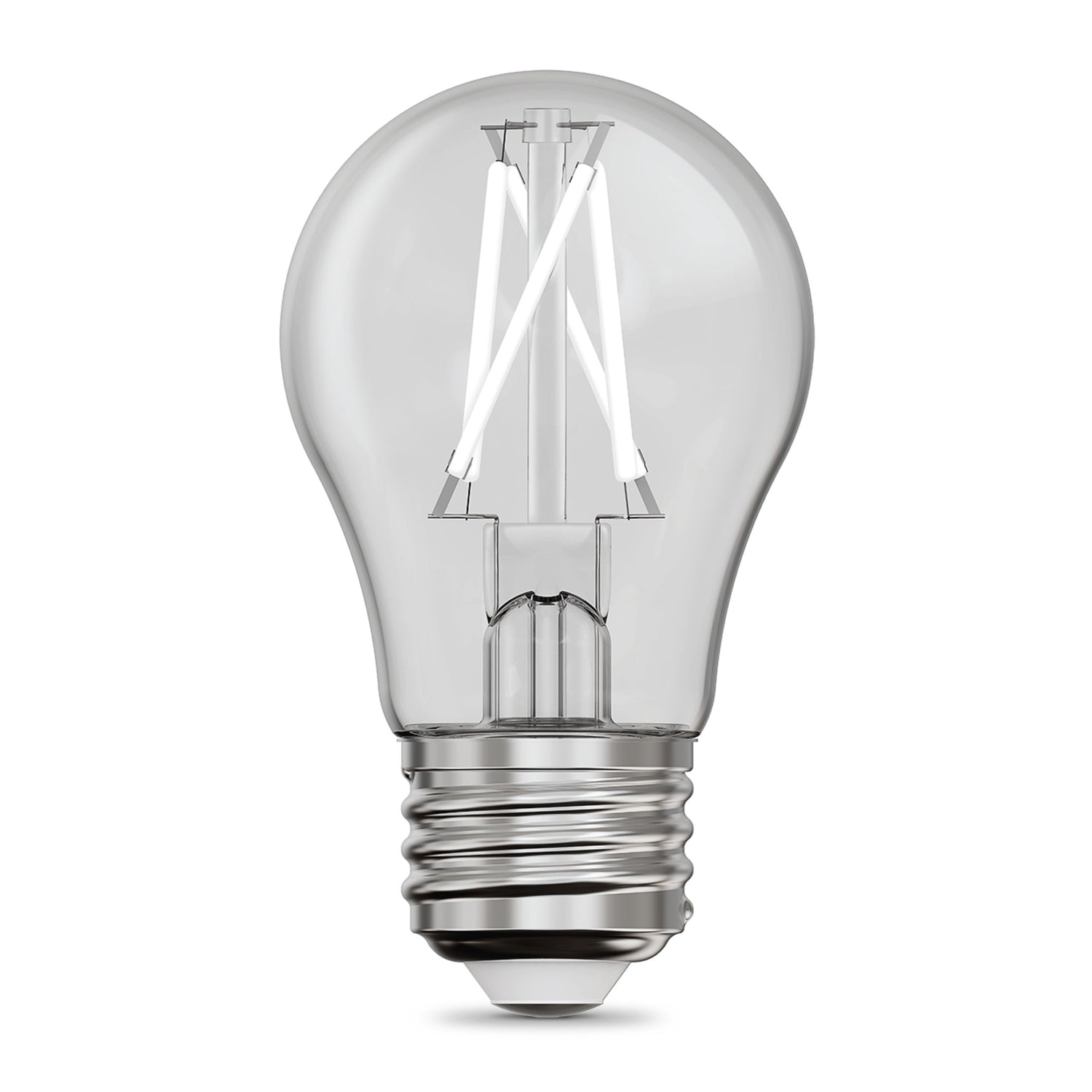 8.3W (60W Replacement) True White (3500K) A15 E26 Base Exposed White Filament LED Light Bulb (2-Pack)
