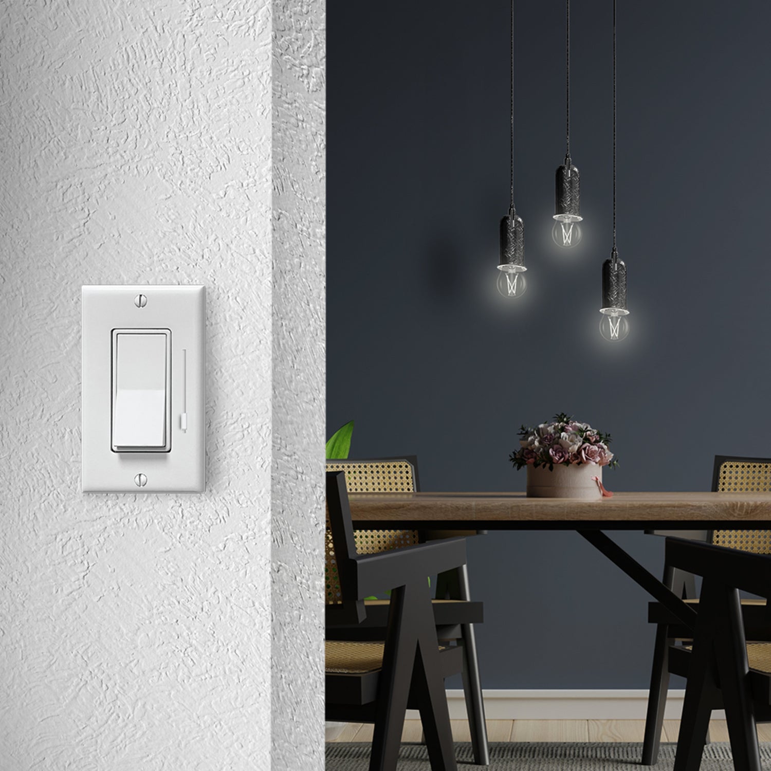 8.3W (60W Replacement) True White (3500K) A15 E26 Base Exposed White Filament LED Light Bulb (2-Pack)