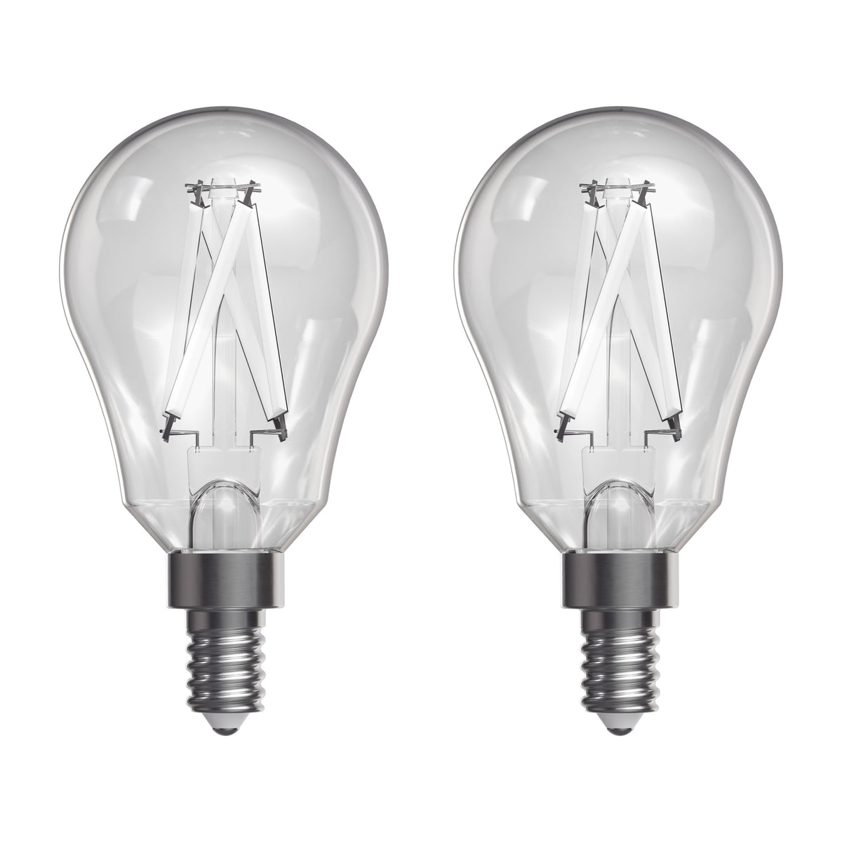 8.3W (60W Replacement) Daylight (5000K) A15 E12 Chandelier Base Exposed White Filament LED Light Bulb (2-Pack)