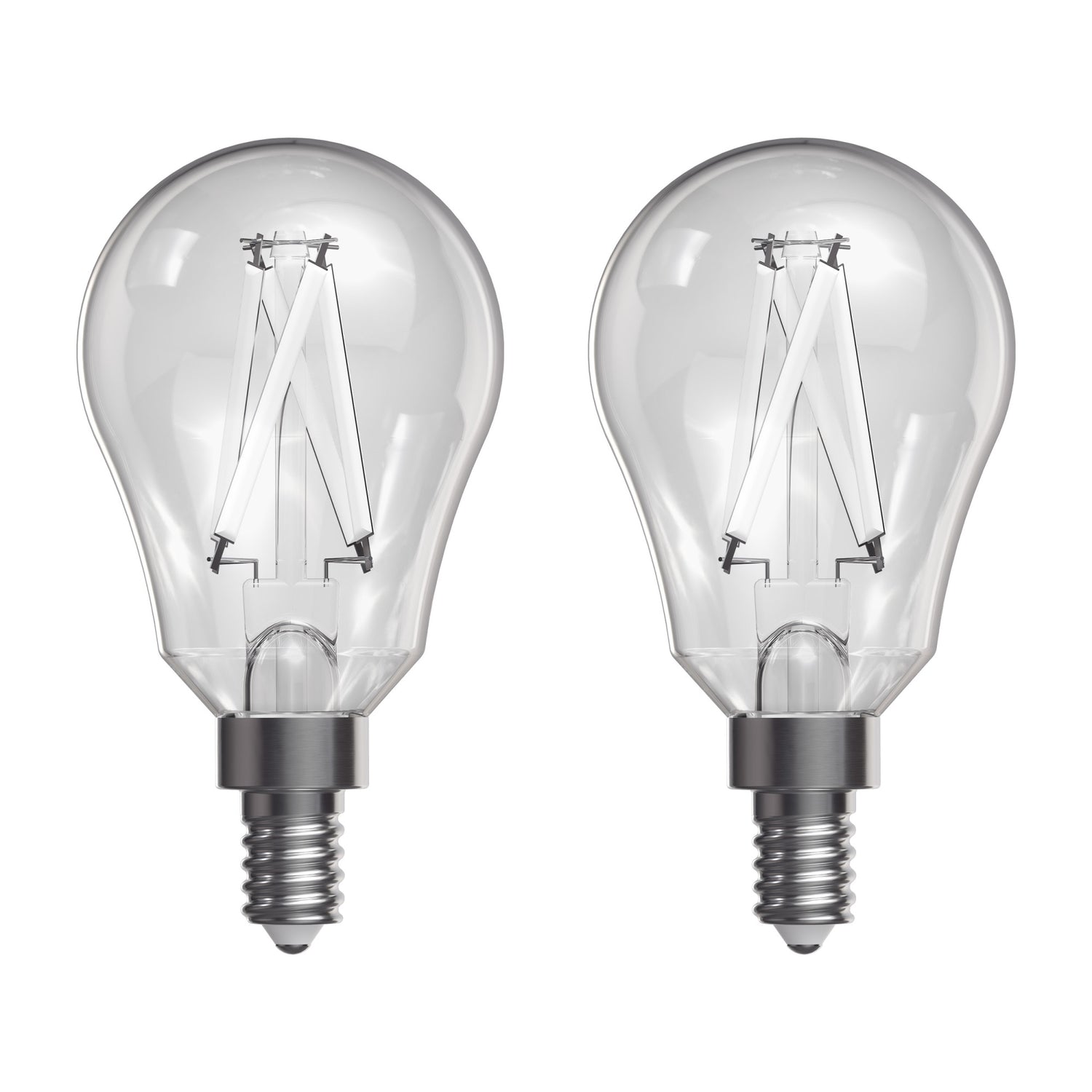 8.3W (60W Replacement) Daylight (5000K) A15 E12 Chandelier Base Exposed White Filament LED Light Bulb (2-Pack)