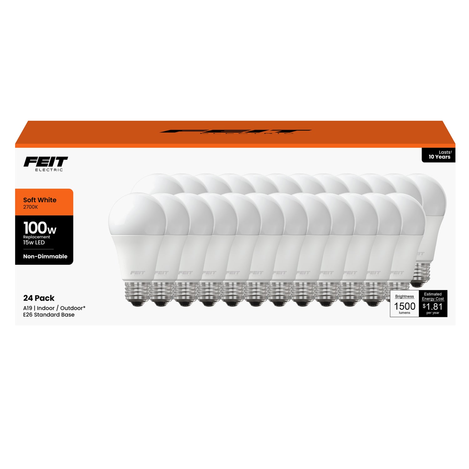 100W Replacement A19 General Purpose LED (24-pack)