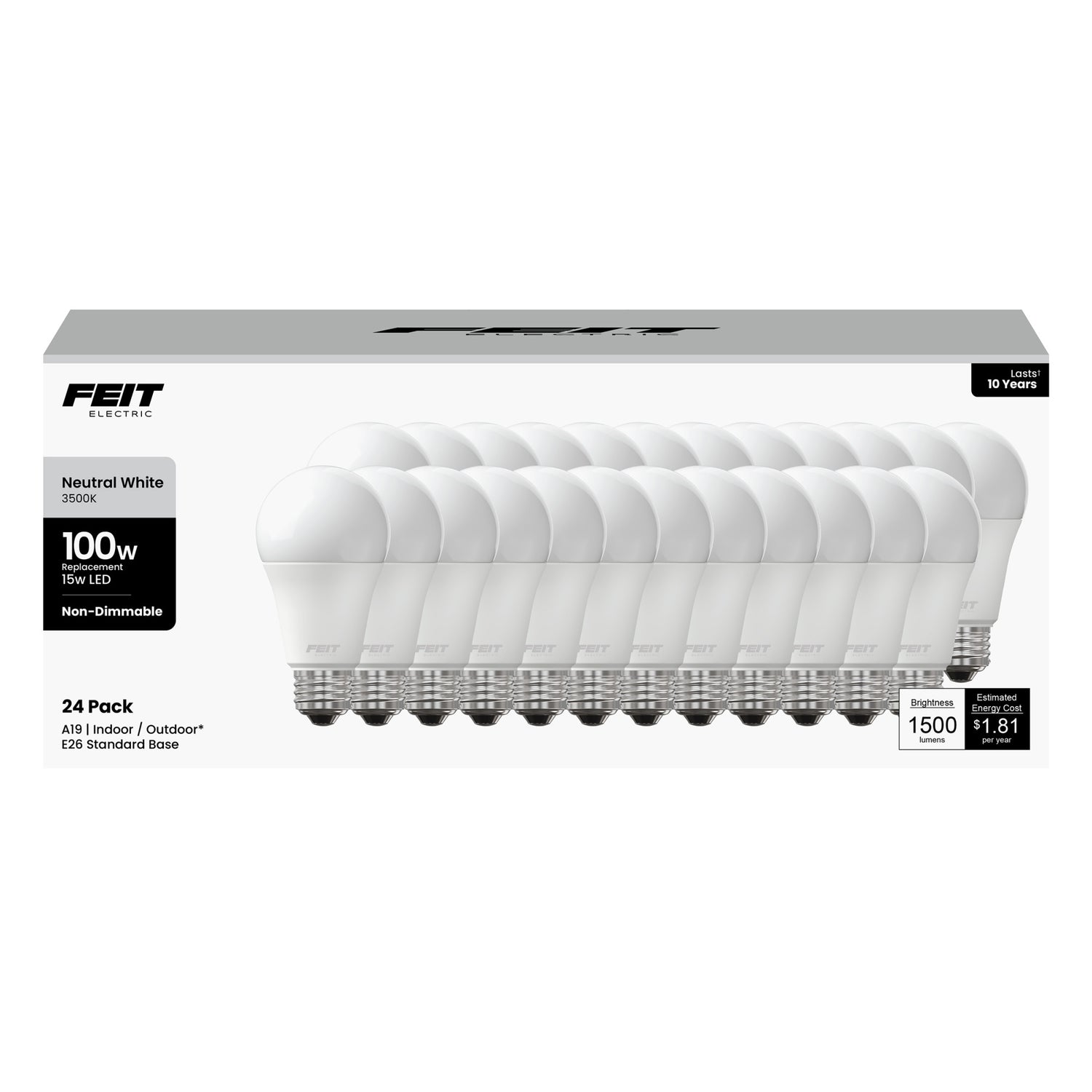 100W Replacement A19 General Purpose LED (24-pack)
