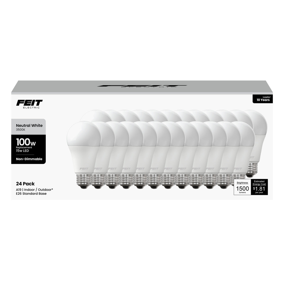 100W Replacement A19 General Purpose LED (24-pack)