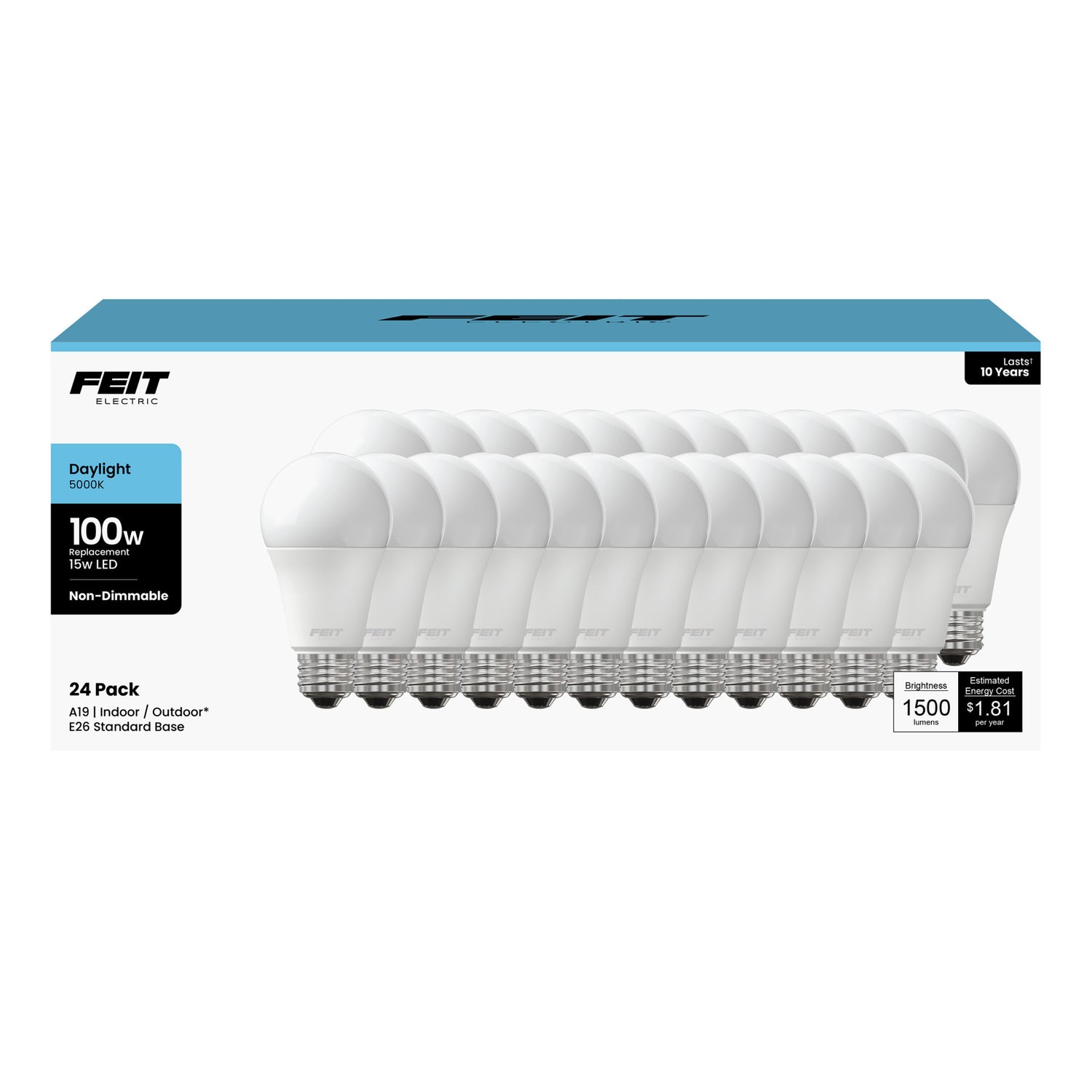 100W Replacement A19 General Purpose LED (24 Pack)